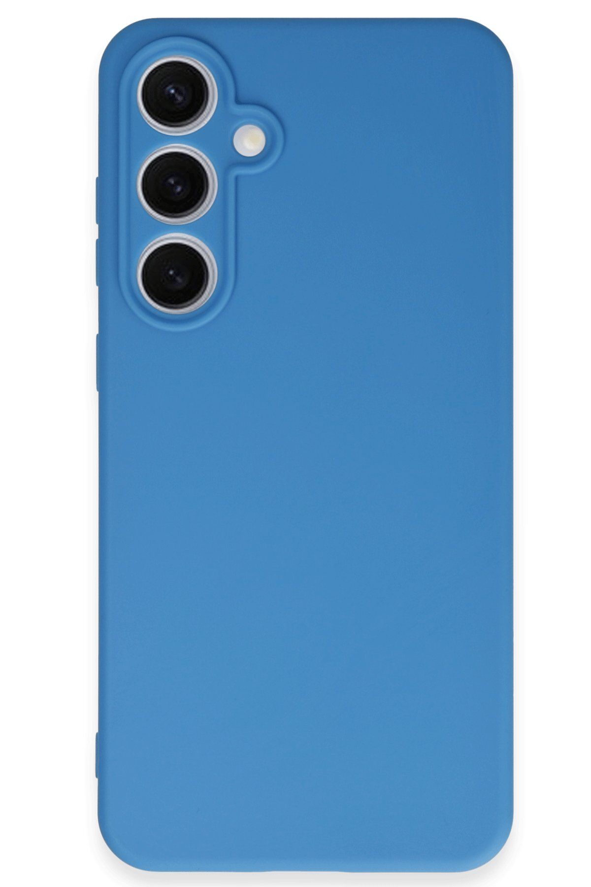 NewFace Samsung Galaxy S24 FE Kılıf First Silikon - Mavi FLKRY