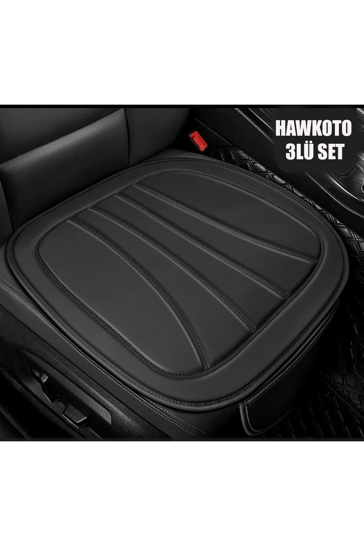 HAWK Oto Oto Koltuk Minderi & Koltuk Koruma Kılıfı – Ön Arka 3 Parça Set fotoğrafı 2 (önizleme)