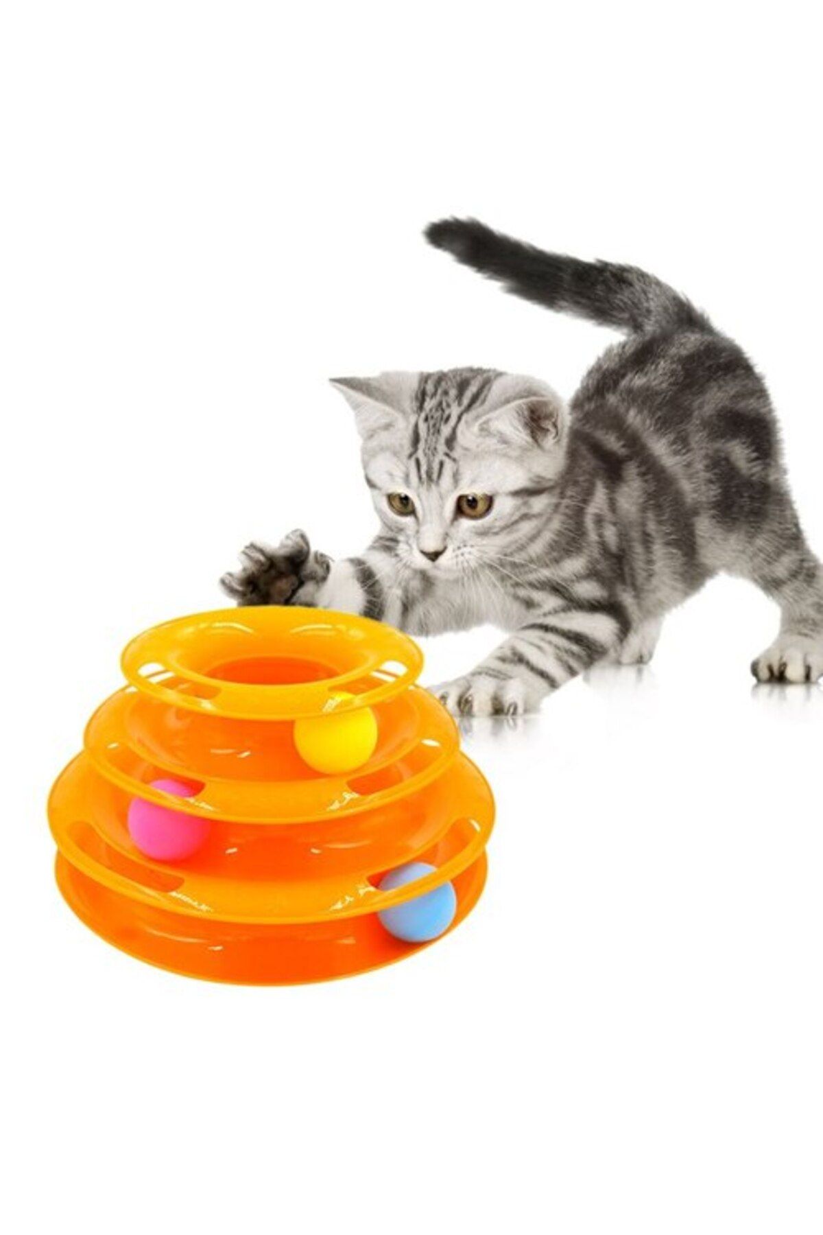 Tahtakale Toptancısı 3 Katlı Kedi Oyuncağı Turntable Cat Toy