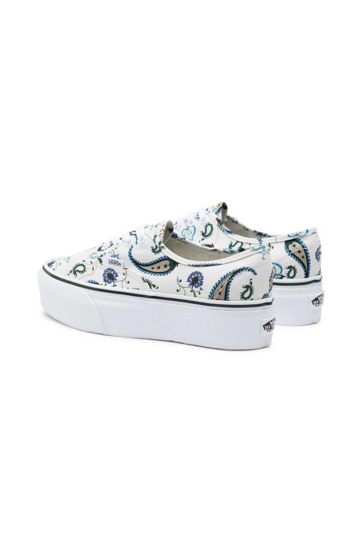 اسنیکر سفید زنانه کفش ورزشی پشته معتبر ua Vans