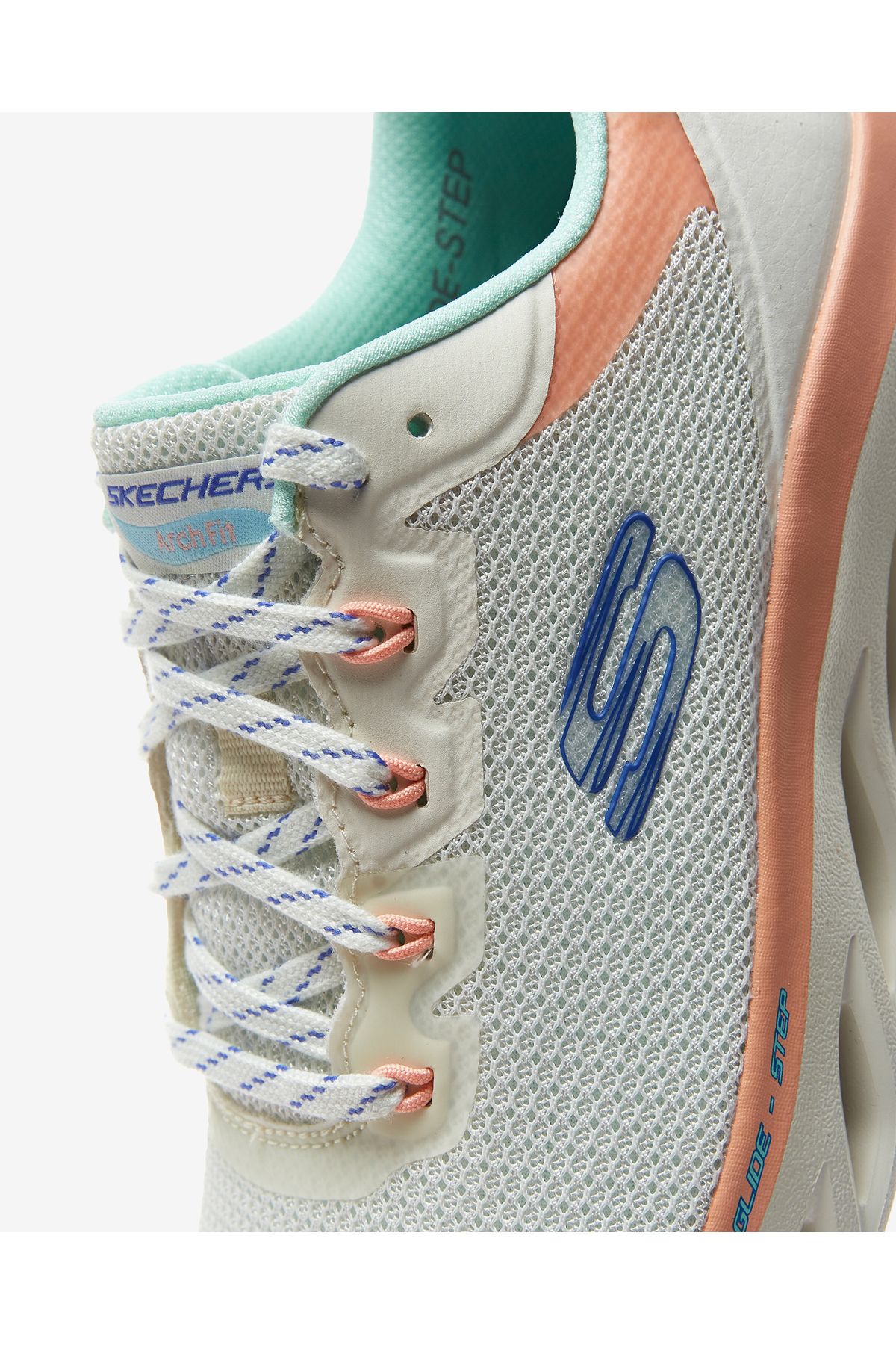 کفش دو و تمرین سفید زنانه ARCH FIT STEP برجسته ورزشی OFPK Skechers