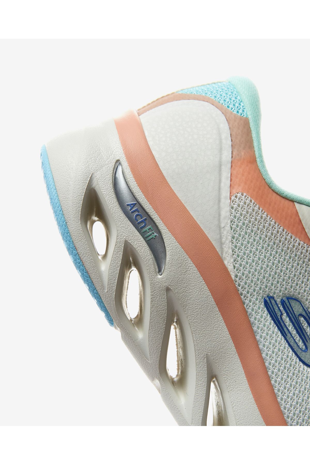 کفش دو و تمرین سفید زنانه ARCH FIT STEP برجسته ورزشی OFPK Skechers