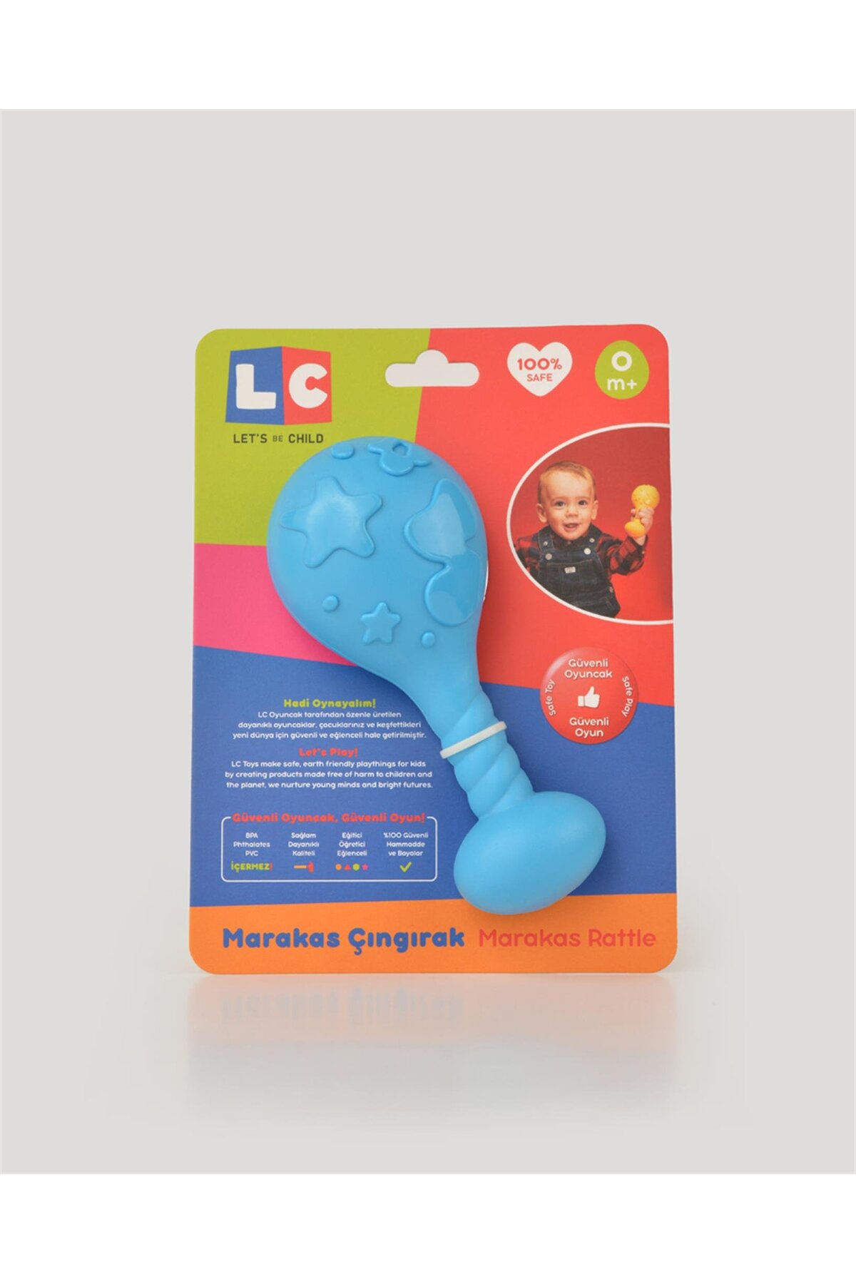 let's be child Lc Mavi Marakas Çıngırak fotoğrafı 2 (önizleme)