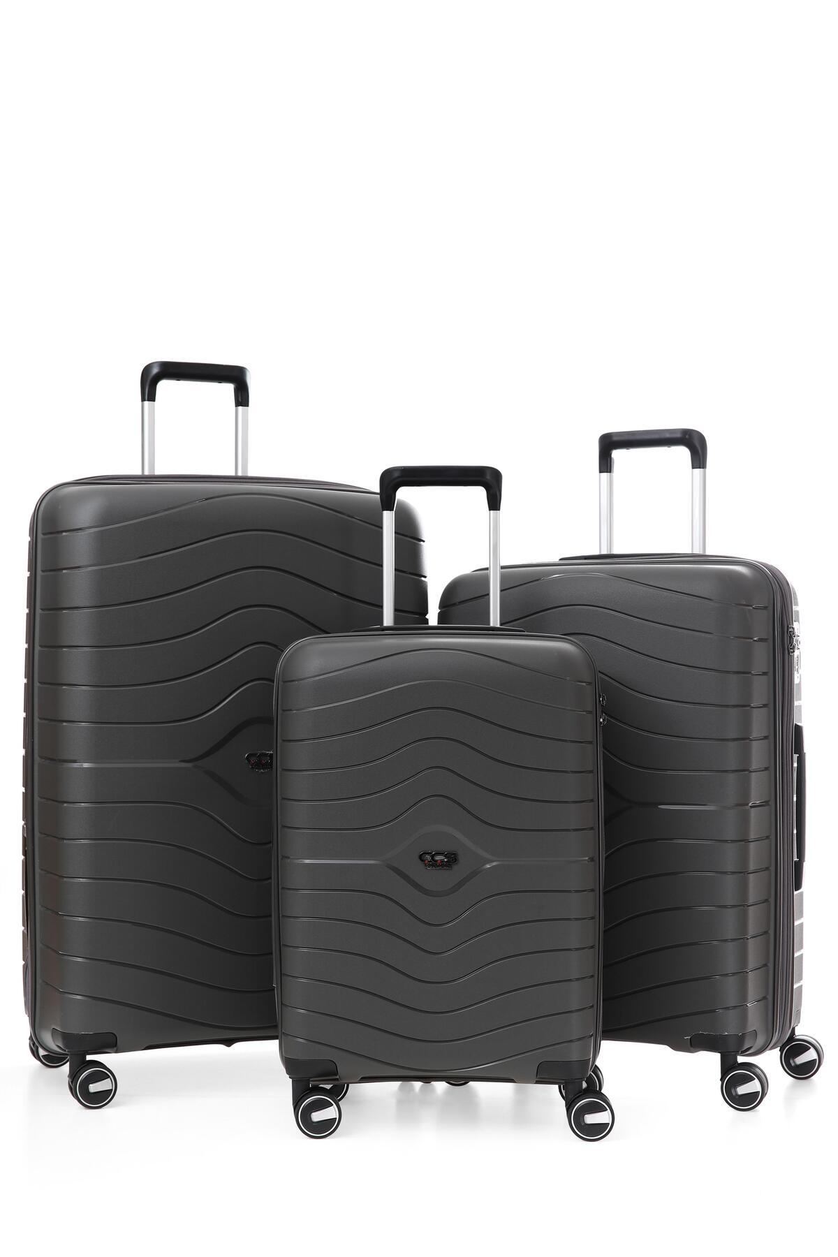 ÇÇS 5242 Polipropilen Battal & Körüklü 3 lü Valiz Seti - Fiyatı