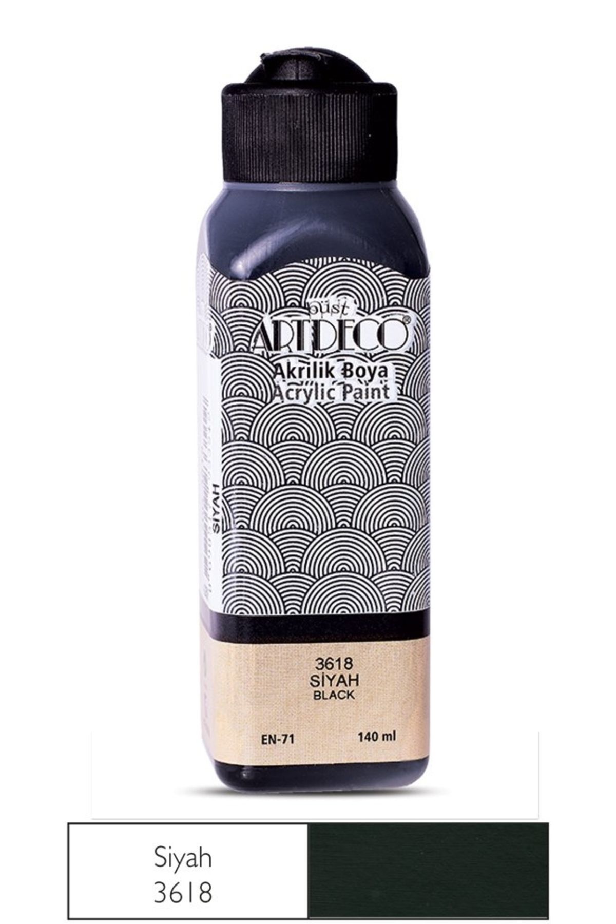 Artdeco Akrilik Boya 140ml Siyah 3618