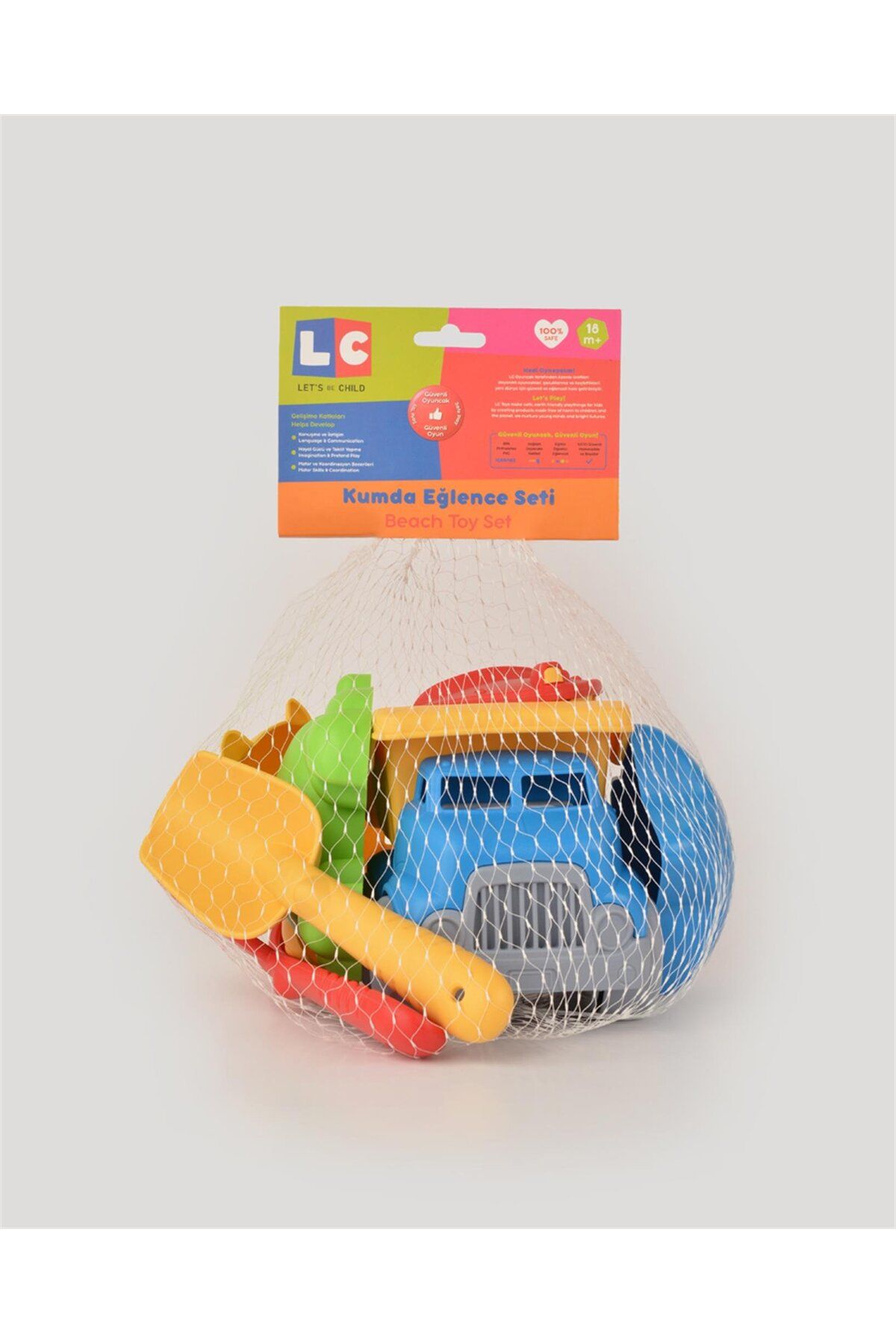 let's be child-Lc Netted Toy Truck and Beach Set - 7 Pieces 4