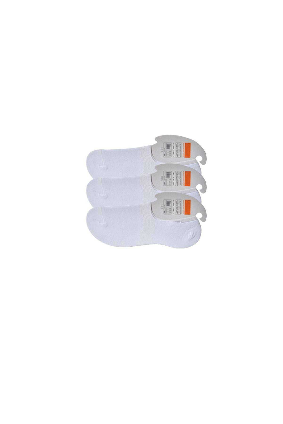 CPU ELEKTRONİK Beyaz Erkek Babet Çorap 3 çift