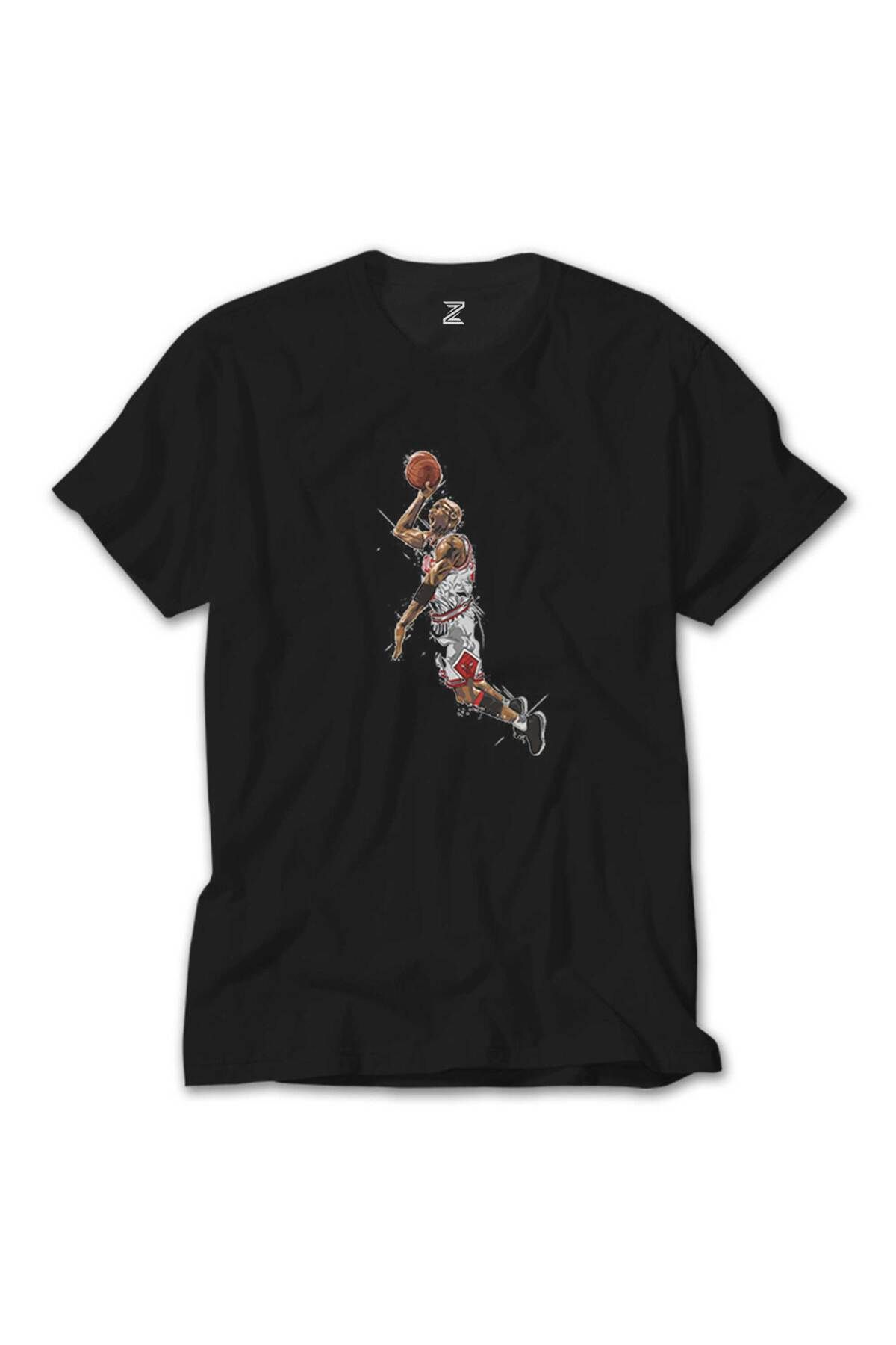 WAKHA Micheal Jordan Attempt Siyah Tişört
