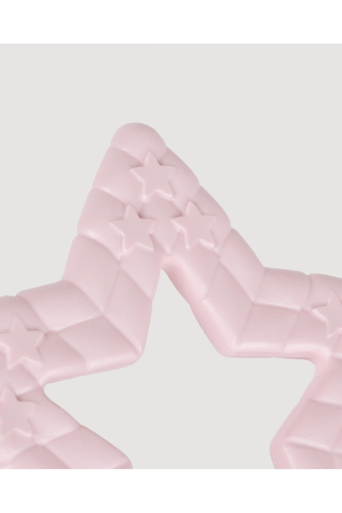 let's be child Yıldız Desenli Bebek Diş Kaşıyıcı Pembe fotoğrafı 2 (önizleme)