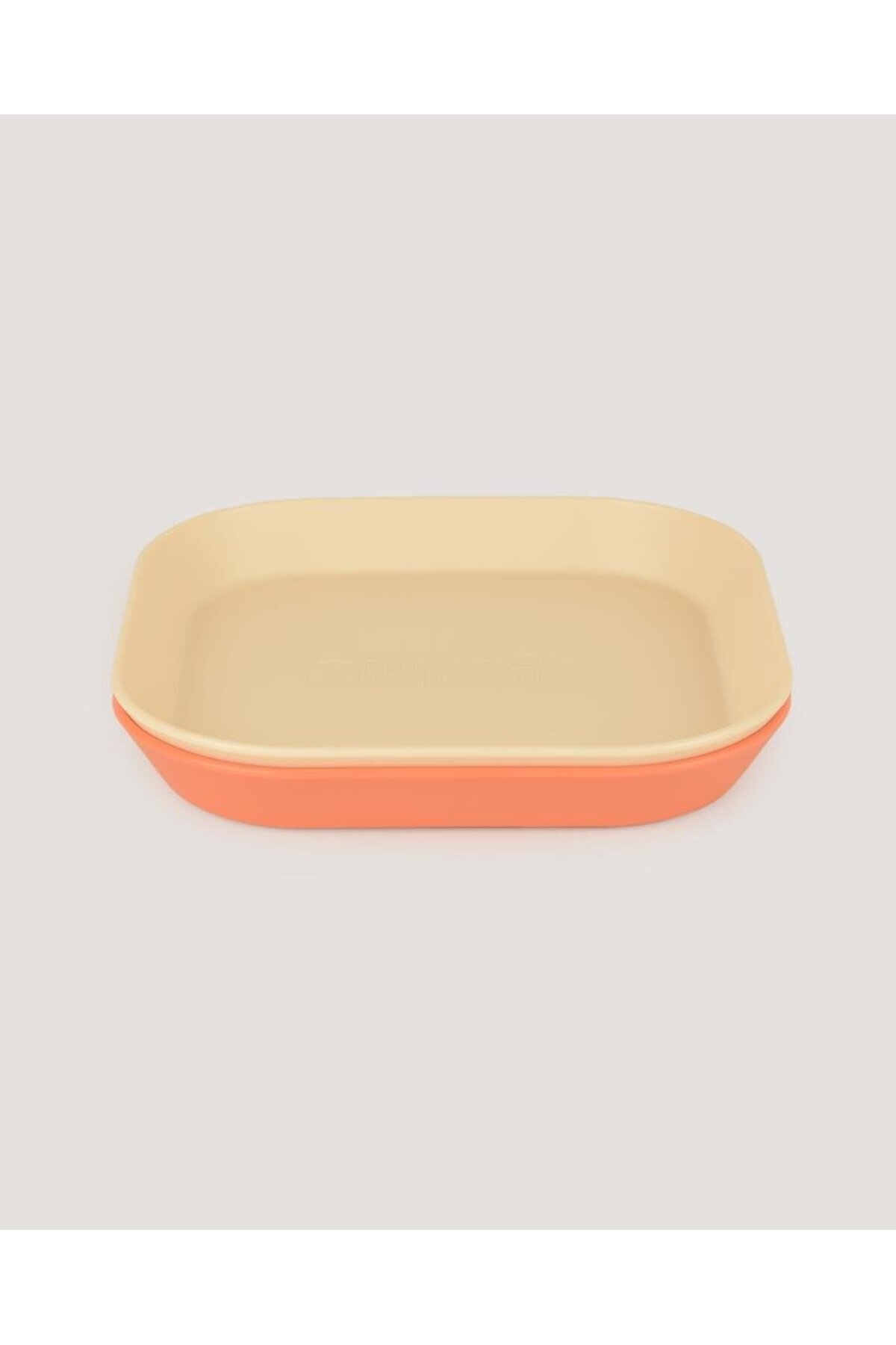 lets be child-Let's Be Child 2-Piece Square Plate Peach-Vanillia 1