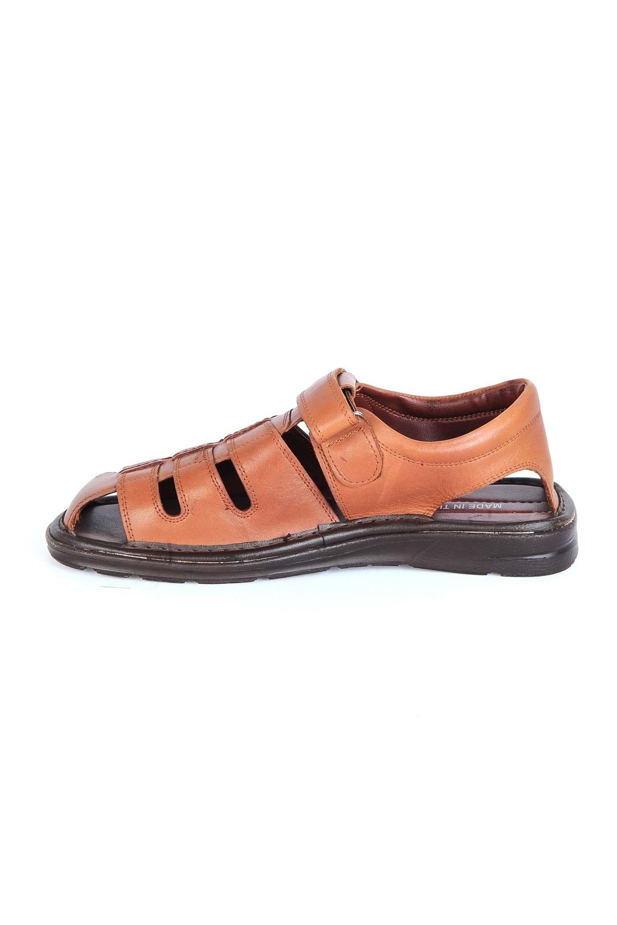 moda ayakkabım-Fashion Shoes 659 Men's Leather Sandals 3