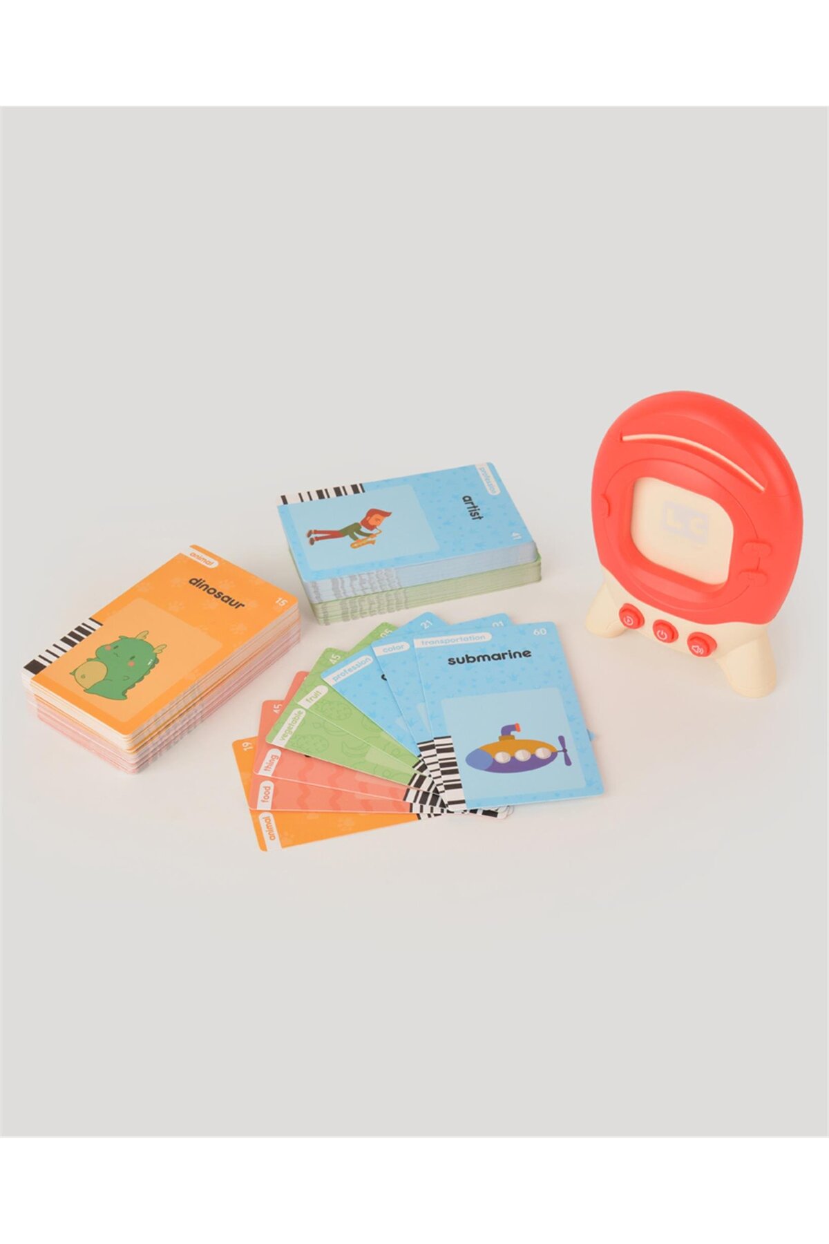 let's be child Öğretici İngilizce Konuşan Flash Kartlar Kırmızı fotoğrafı 5 (önizleme)