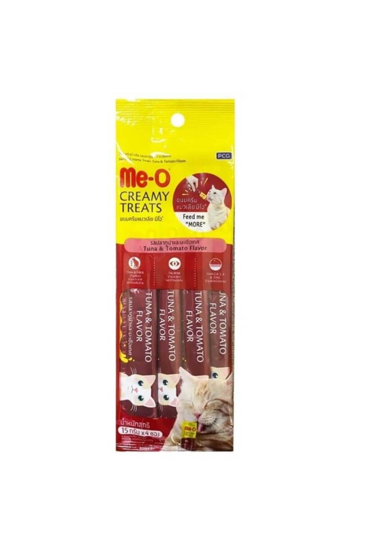 me-o Creamy Ton Balıklı Domatesli Kedi Ödülü 4x15 gr