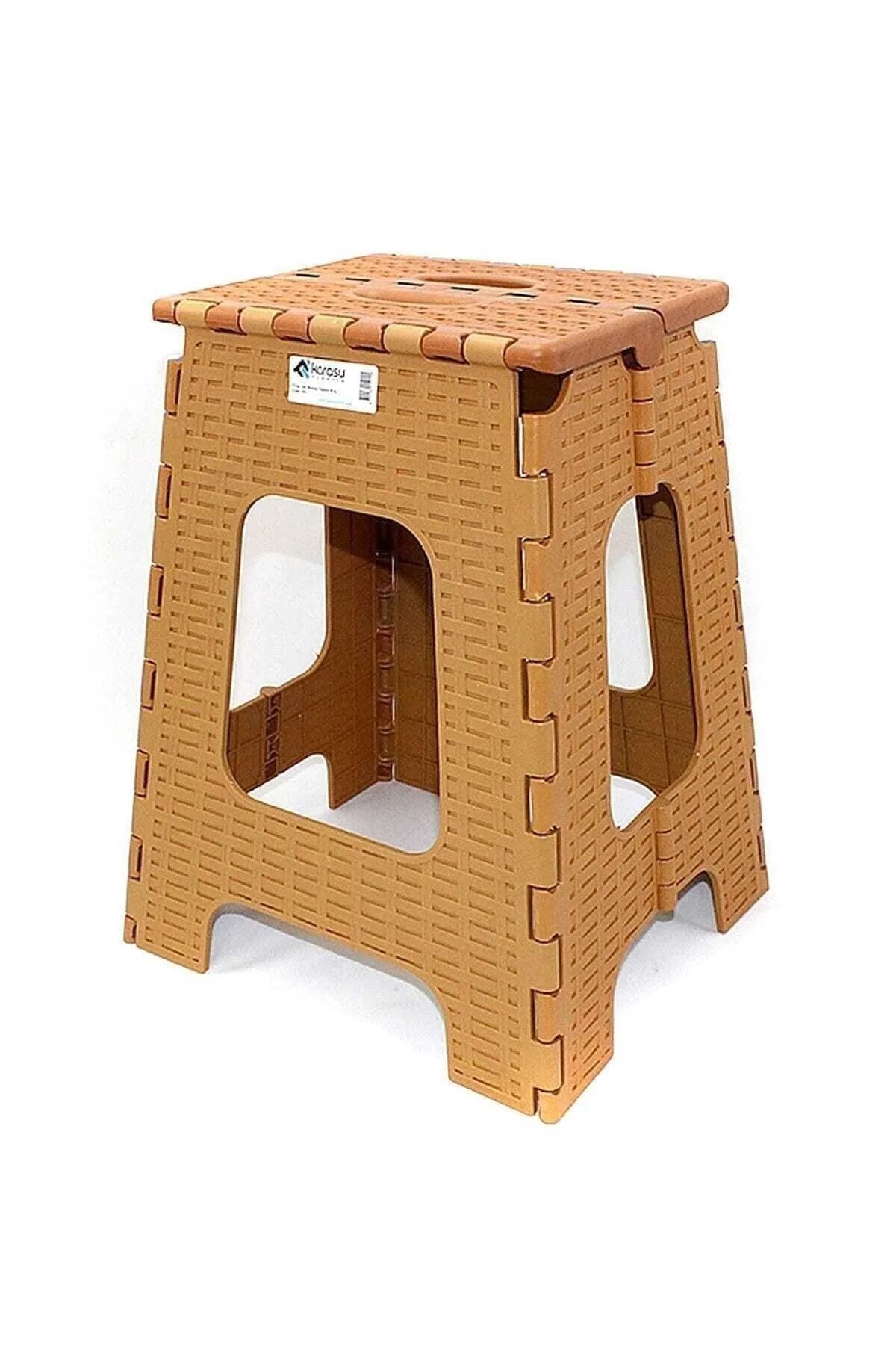BirdoluSepet Katlanır Rattan Tabure Büyük
