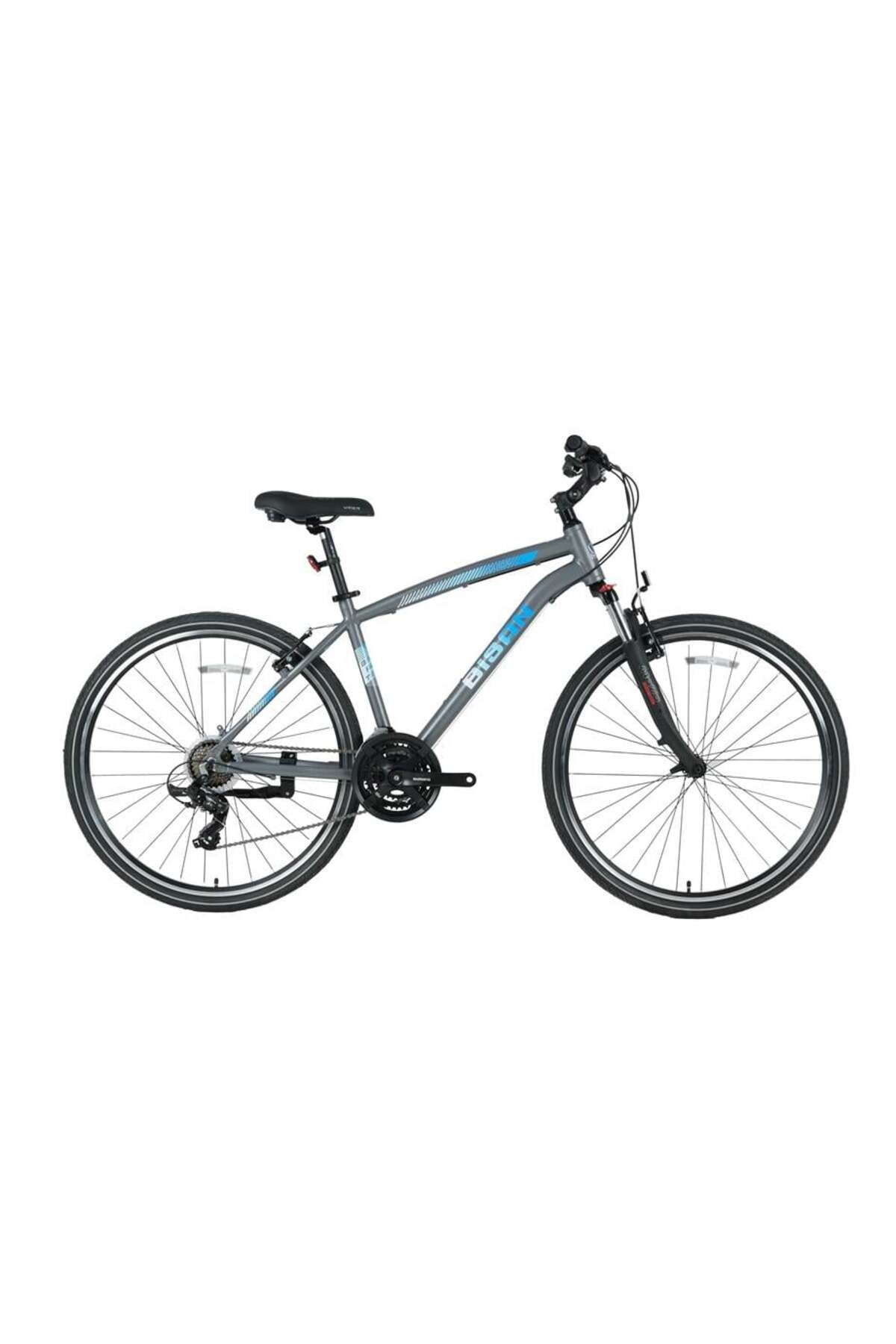 Elioure Erkek Şehir Bisikleti 52cm V 28 Jant 21 Vites Gri Mavi