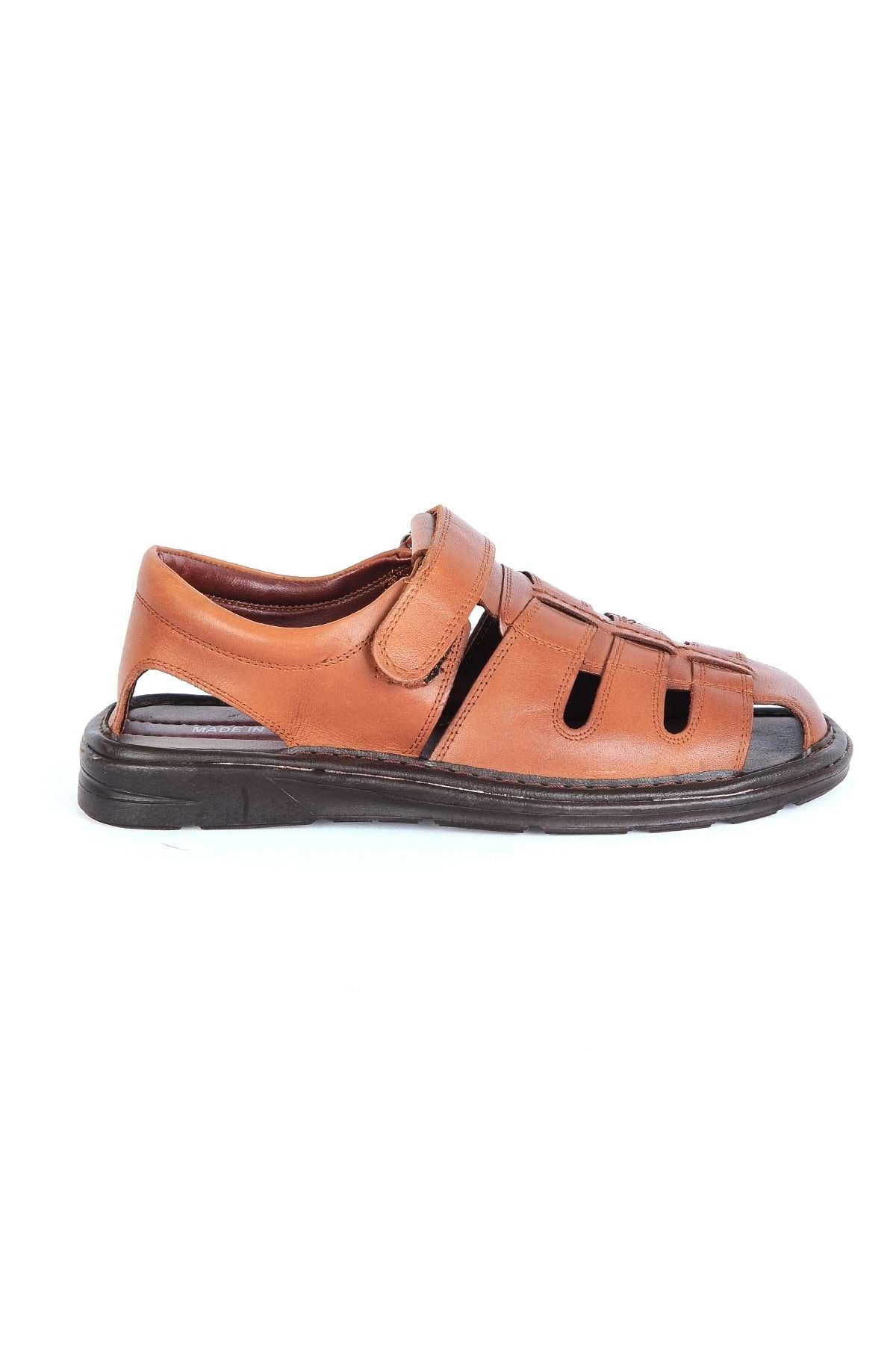 moda ayakkabım-Fashion Shoes 659 Men's Leather Sandals 1