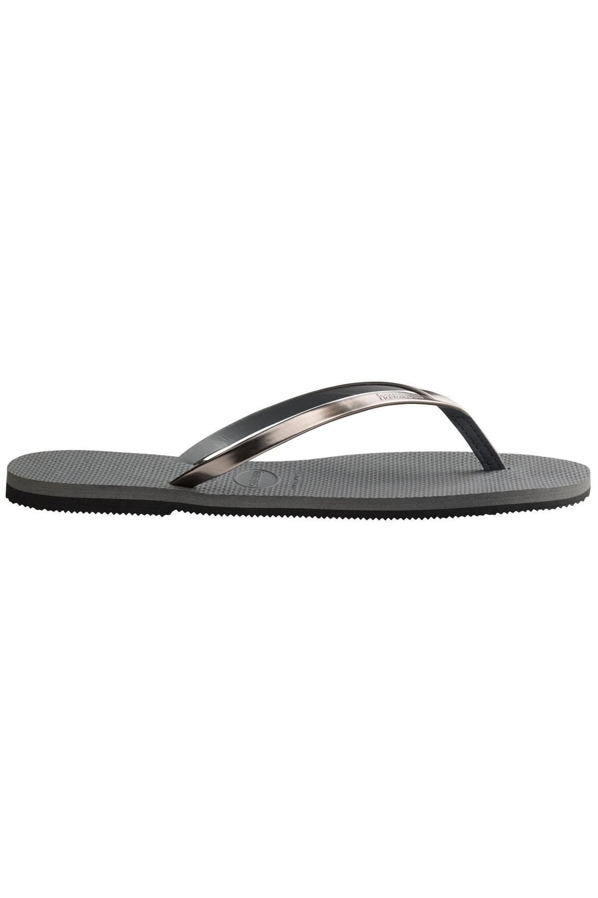 دمپایی خاکستری زنانه انگشت شما استیل فلزی Havaianas