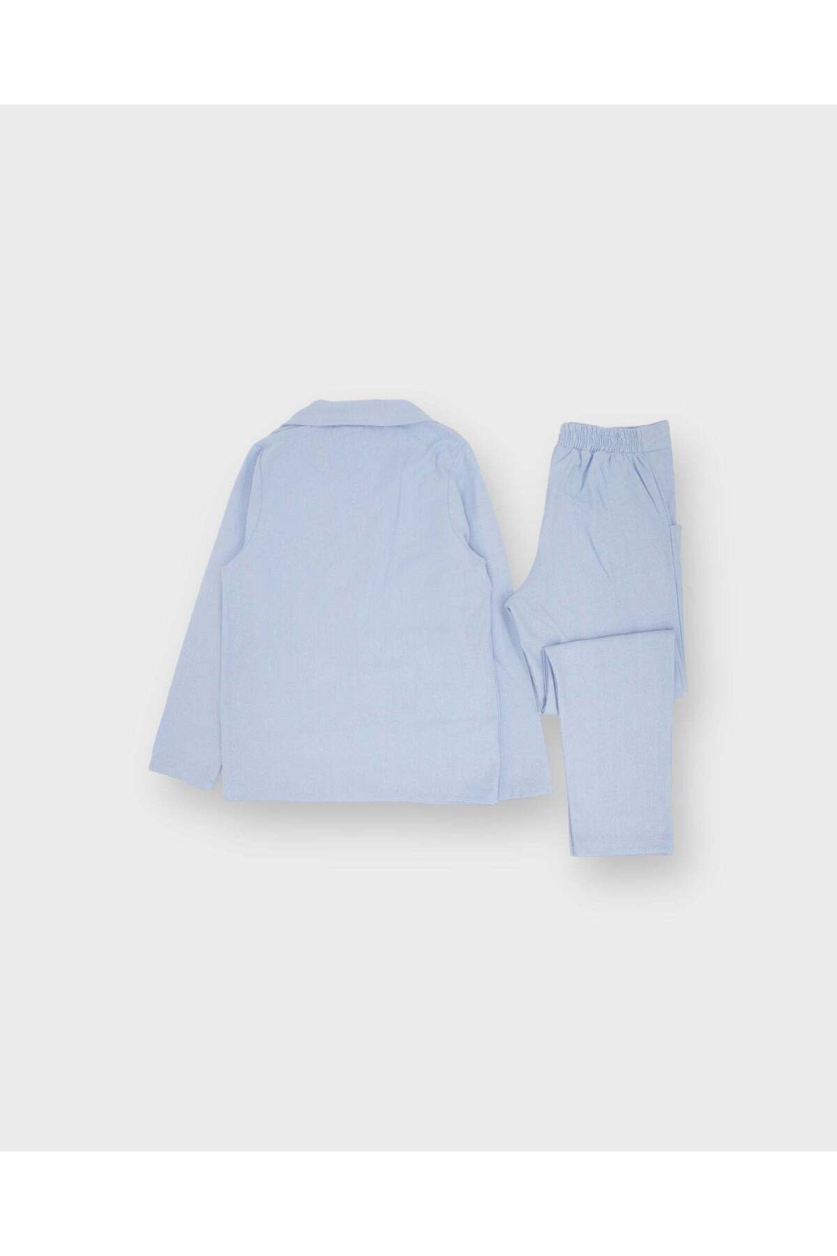 rg kidsstore  Genç Erkek %100 Keten Kumaş Takım Elbise, 3'lü Takım_RG3361 - Görsel 5