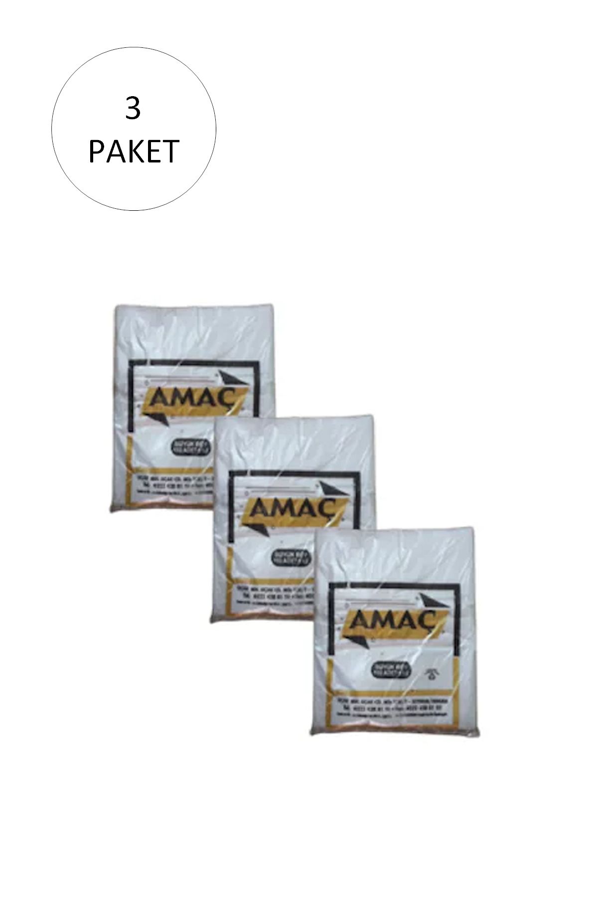LiderGlobal Şeffaf Hışır Atlet Poşet Orta Boy 27x47 Cm 650 Gr (3 Paket-Takriben 600 Adet)