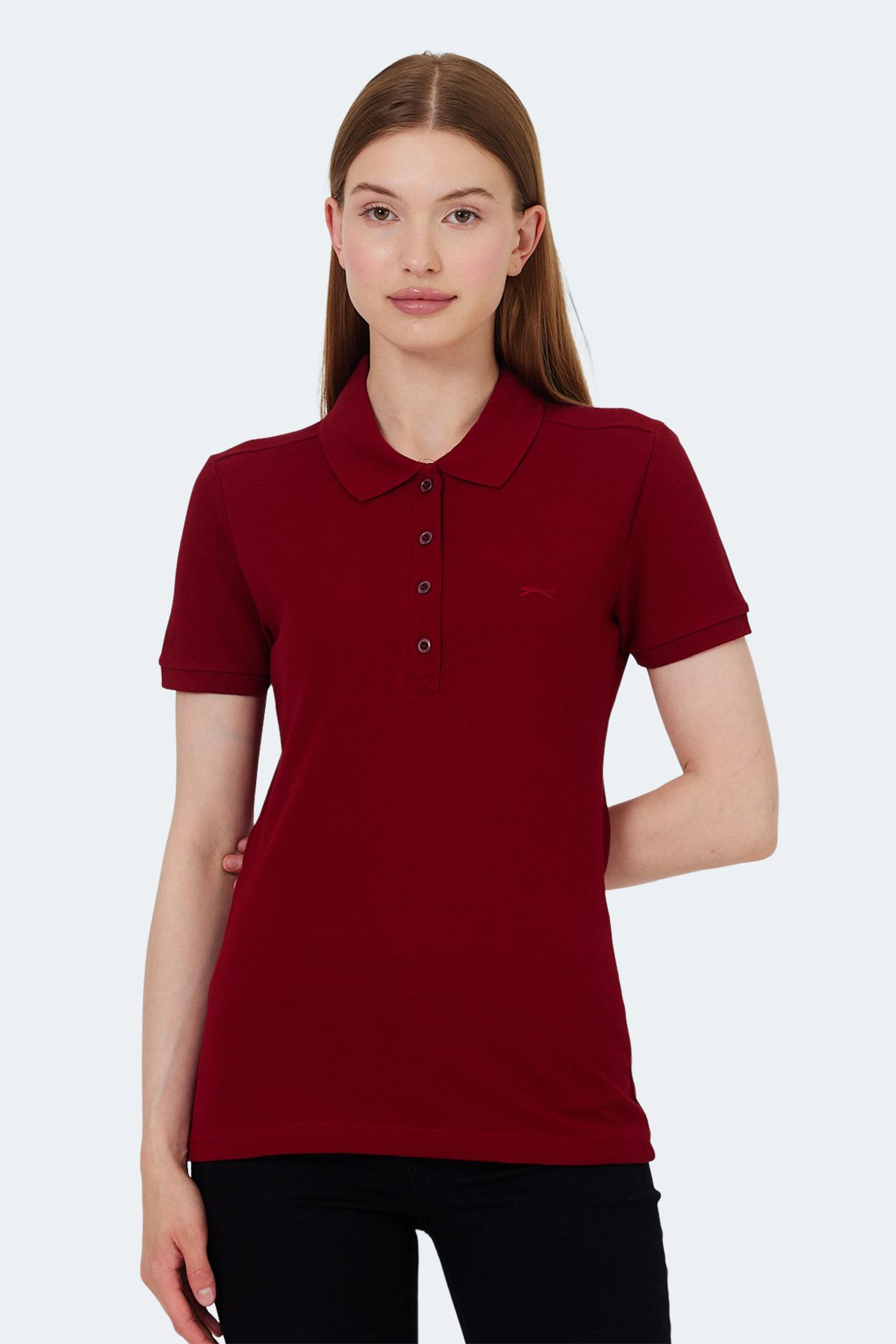 Slazenger-Claret Red Vera I Women's T-Shirt 1