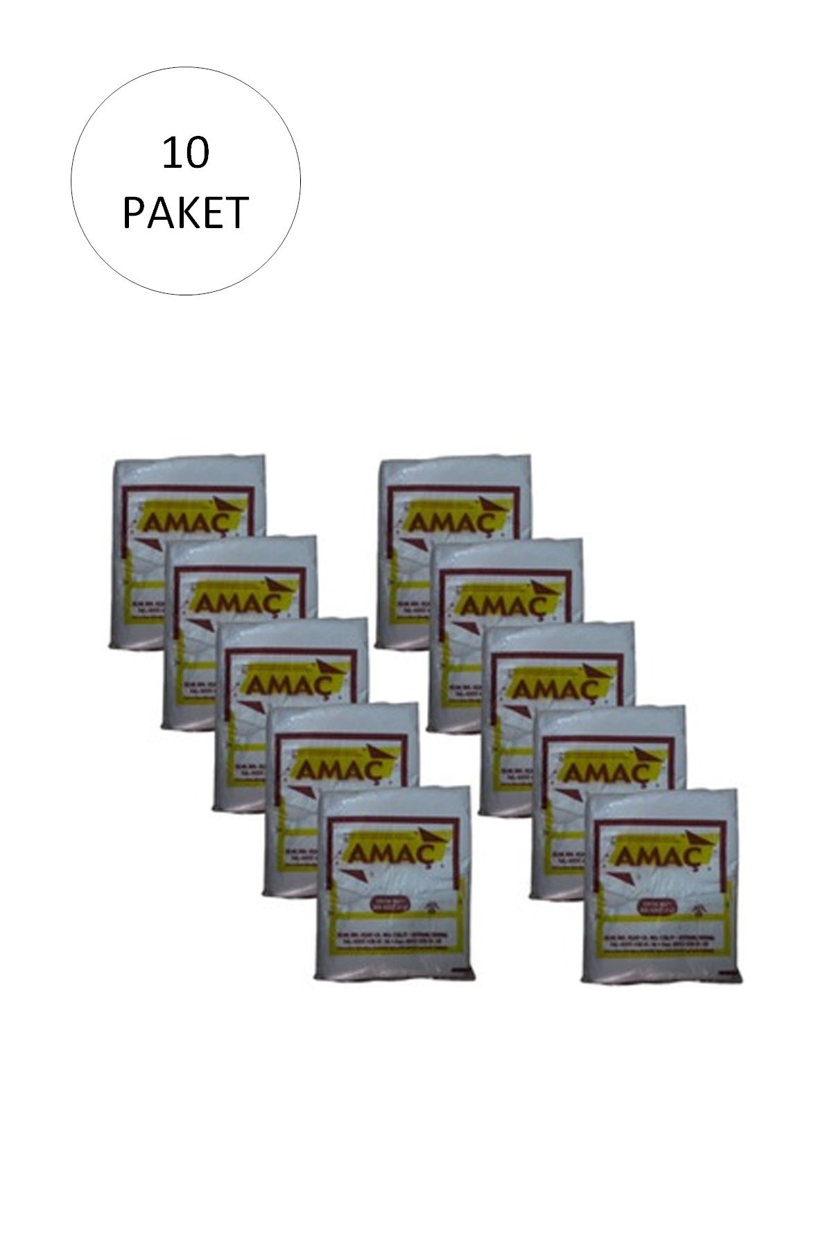 AMAÇ Şeffaf Hışır Atlet Poşet Orta Boy 27x47 Cm 650 Gr (10 Paket-Takriben 2,000 Adet)