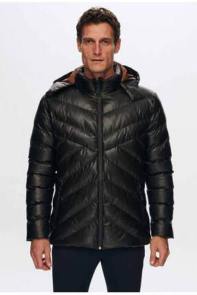 D'S Damat Slim Fit Kahverengi Rüzgar Geçirmez Su Itici Kışlık Mont