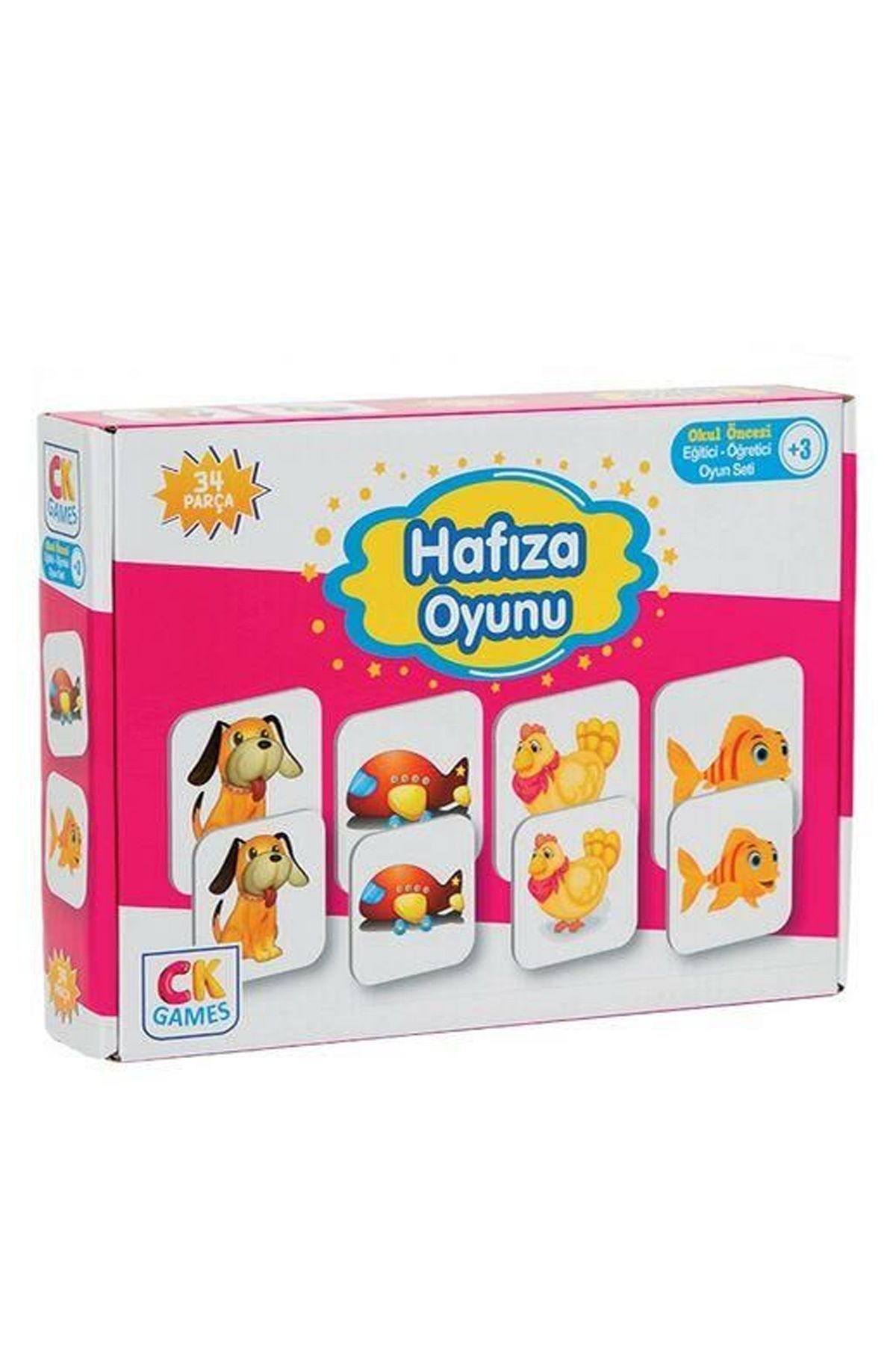 Angoravi Eğitici Oyun Seti Hafıza Oyunu 34 Parça Puzzle