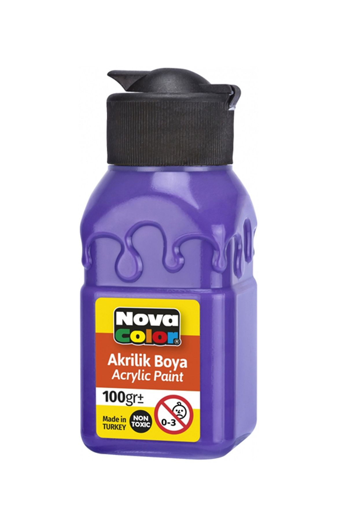 Take and Happy Nova Color Akrilik Boya Şişe 100 Gr Mor Nc-2018