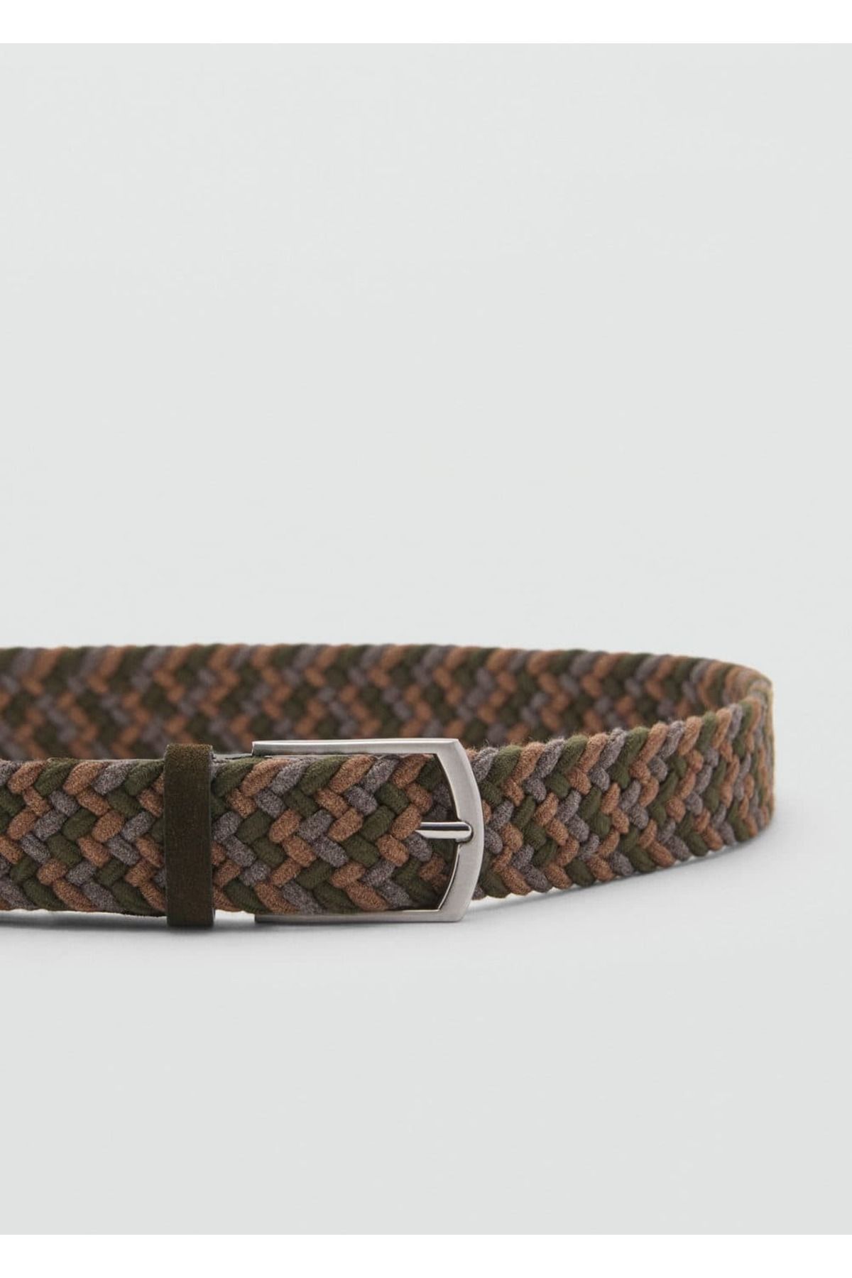 MANGO Man-Elastic Belt with Colored Braids 3