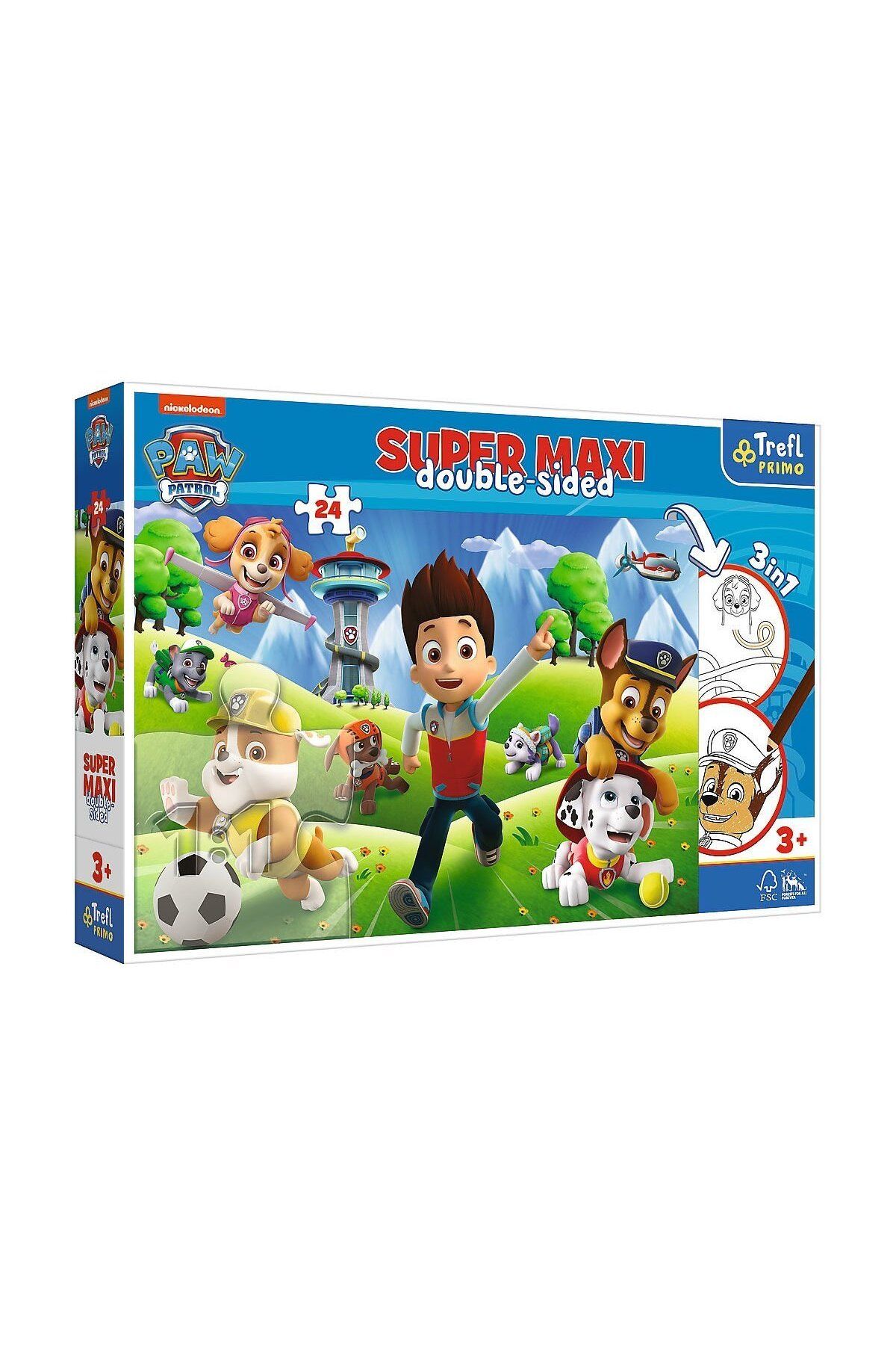 VARDEM OYUNCAK PUZZLE-41001 Super Maxi Paw Patrol 24 Parça Çocuk Puzzle