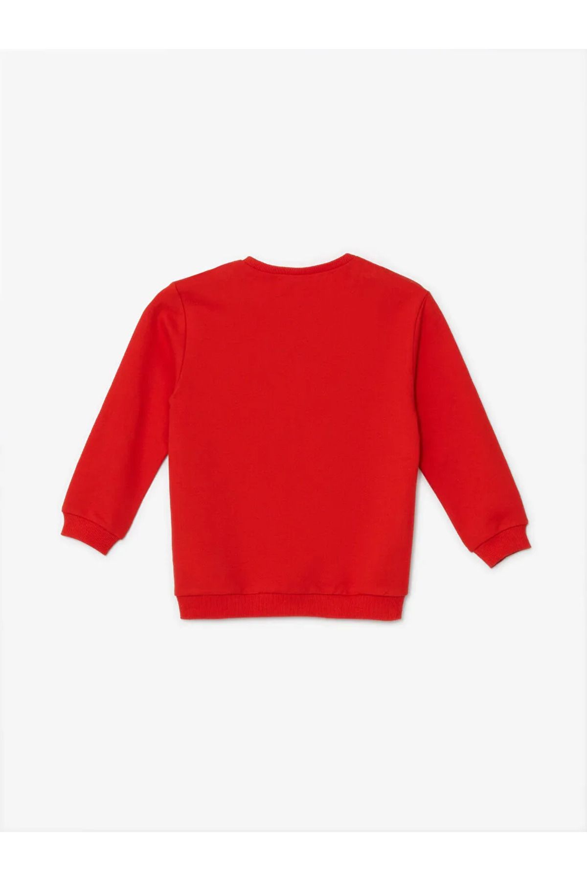 LC Waikiki-Lcw Baby Vibrant Red Crew Neck Long Sleeve Printed Baby Boy Sweatshirt 2