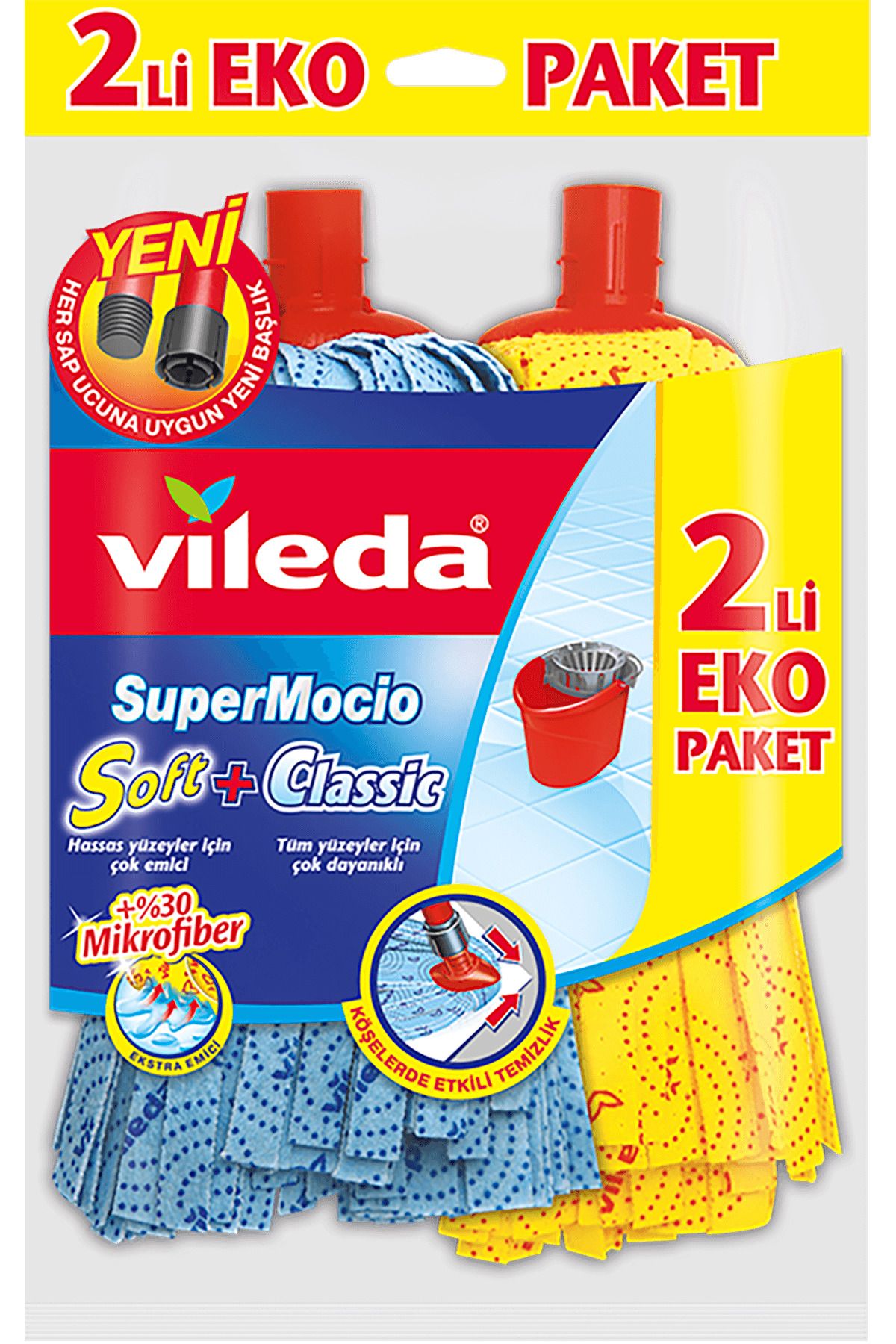 Vileda Supermocio 2\\\'li Eko Paket