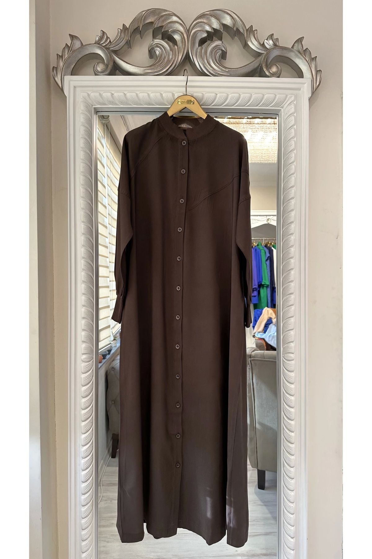 Invee-INVEE 6897 Model Brown Hooded 2