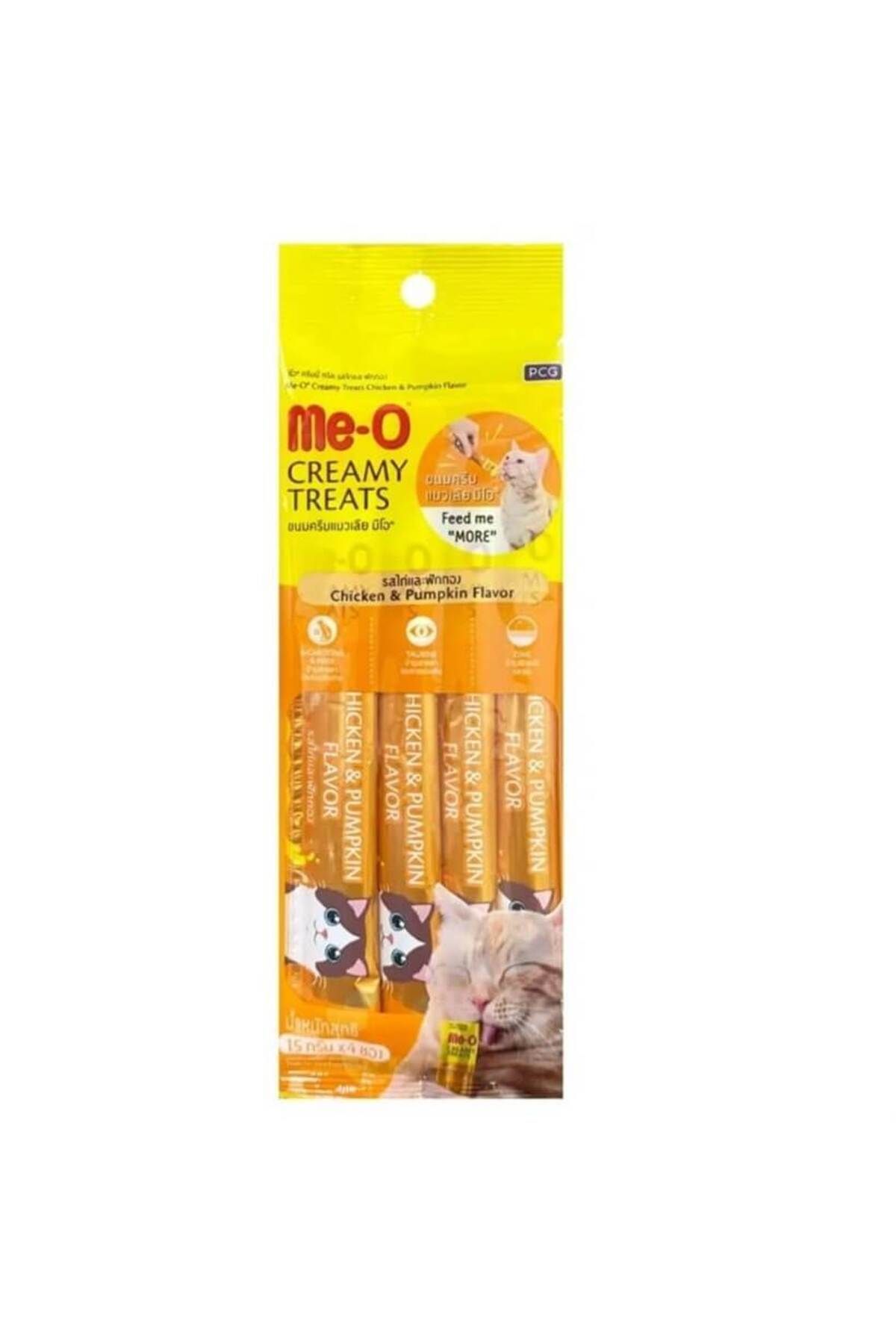 me-o Creamy Tavuklu Balkabaklı Kedi Ödülü 4x15 gr