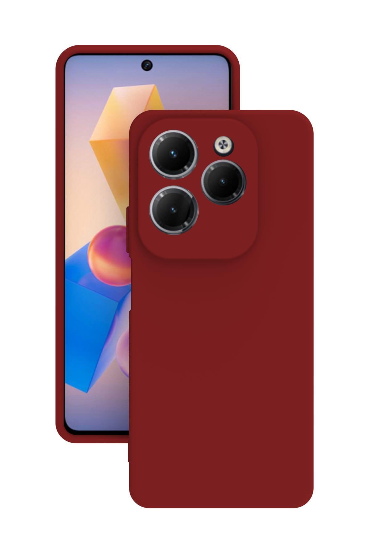 Infinix Hot 40i Case Camera Shielded Silicone Rubber Back Cover