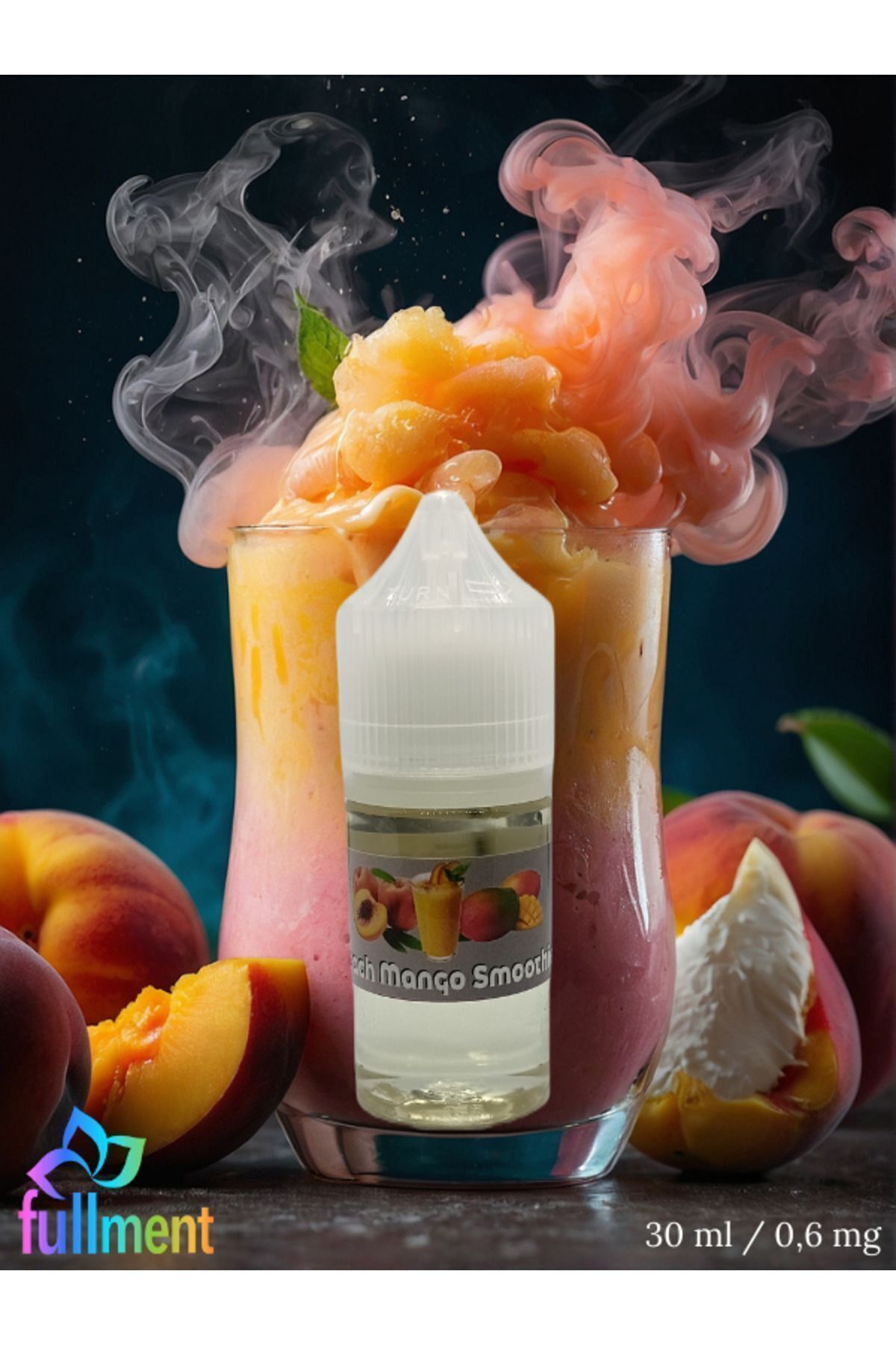 Fullment Şeftali Mango Smothie Gıda Aroma Hazır Likit Şurup 30 ml