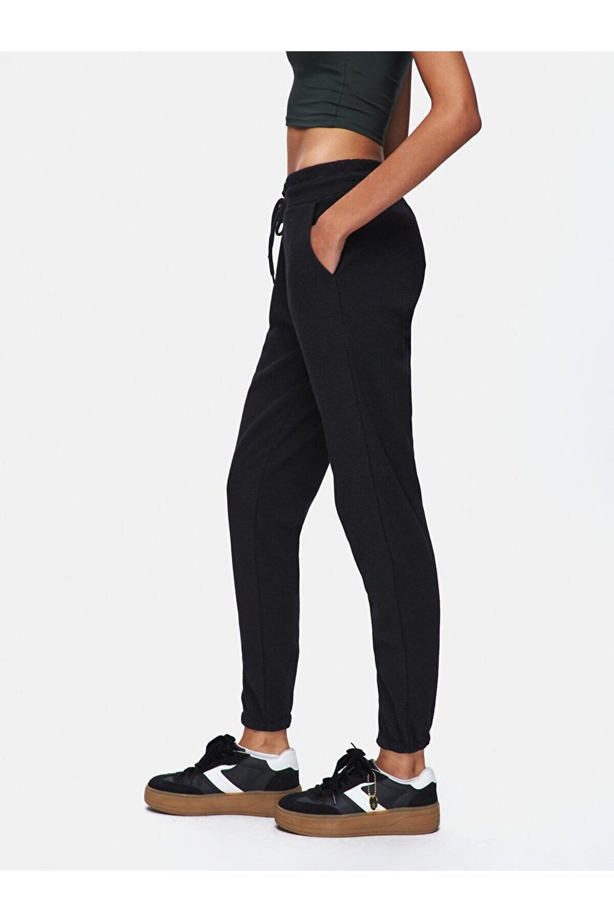 Ltb-Straight Jogger Regular Fit Black Tracksuit 4