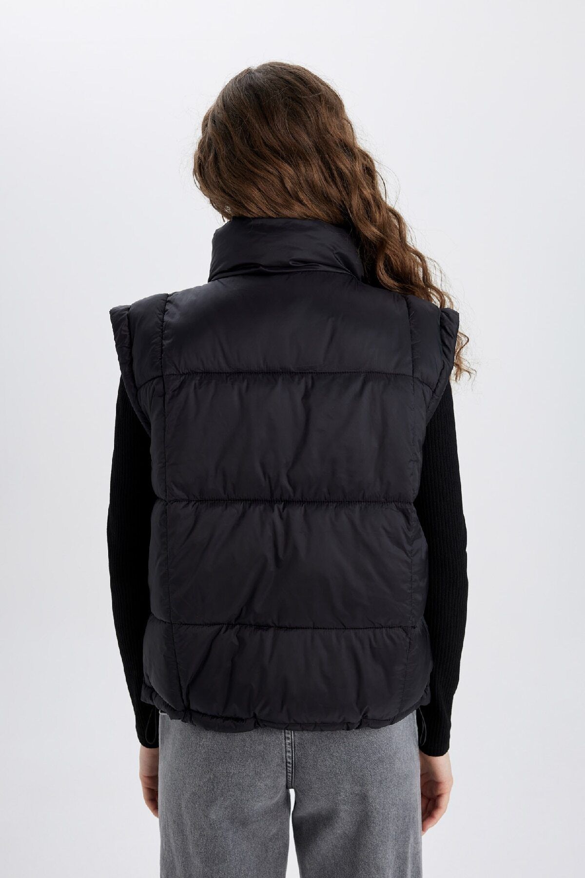 DeFacto-Water Repellent Zippered Puffer Vest - Quilted, Regular Fit A0979Ax24Au 7