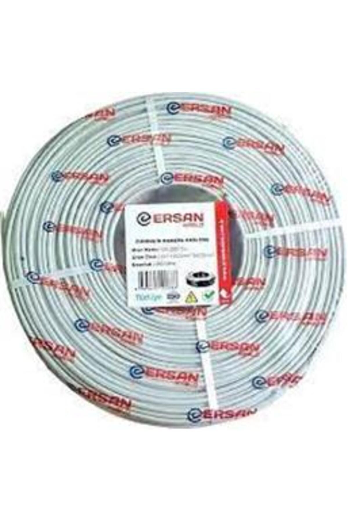 ONLİ Ersan Er-2201cu 2 1 1x0,22 Mini Coax 2x0,22mm 250 Metre Cctv Kamera Kablosu