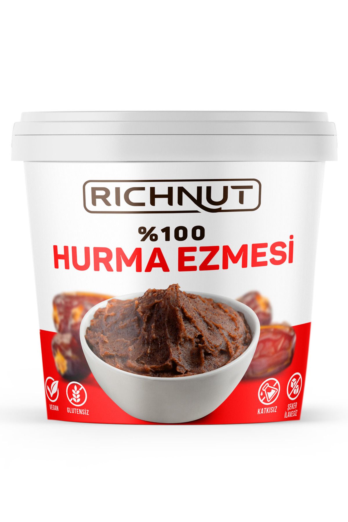 RİCHNUT Katkısız Doğal Hurma Ezmesi - %100 Hurma Püresi 1 Kg