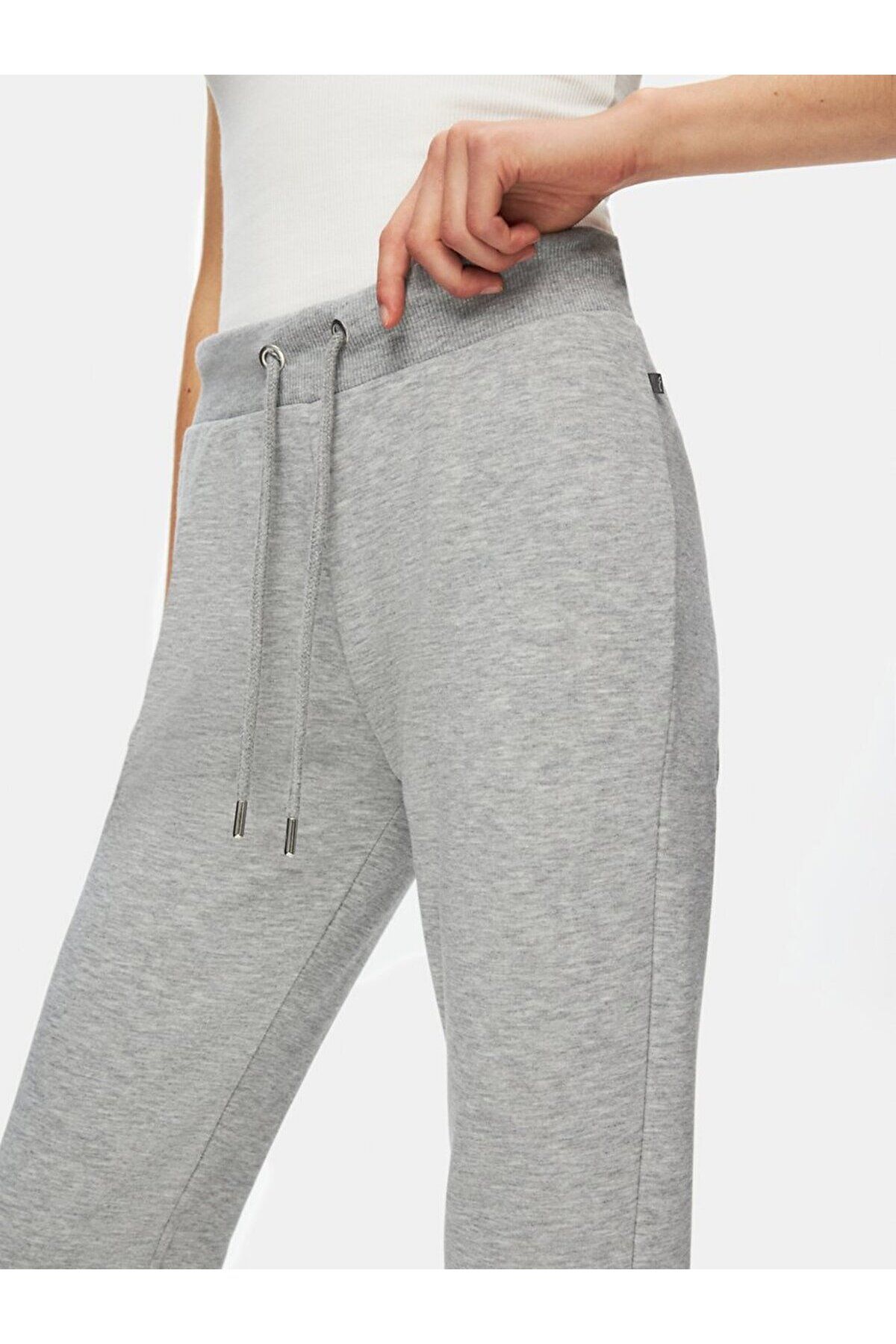 Ltb-Slogan Flared Leg Regular Fit Gray Tracksuit 5