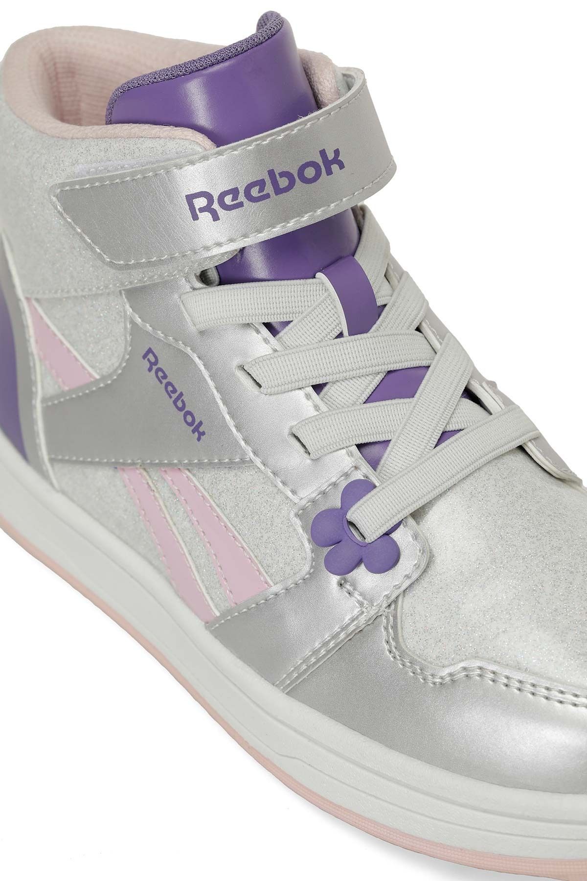 Reebok-حذاء رياضي للفتيات باللون الفضي من ASERO LITE HI 7