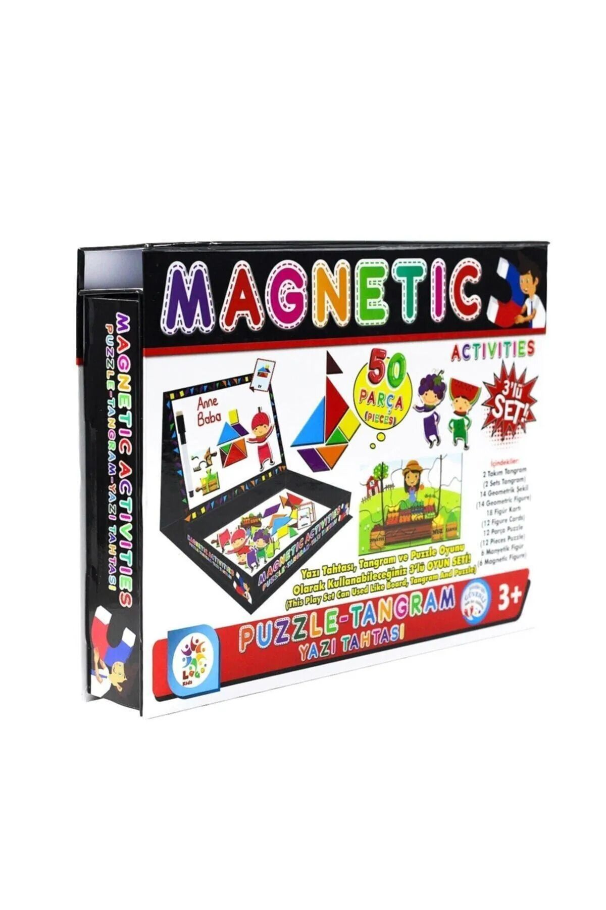 Tutku Laço Manyetik Aktiviteler Tangram Puzzle Yazı Tahtası LC7163