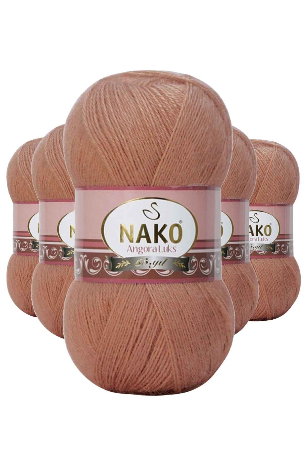 NAKO 5 Adet Angora Lüks El Örgü İpi 12895
