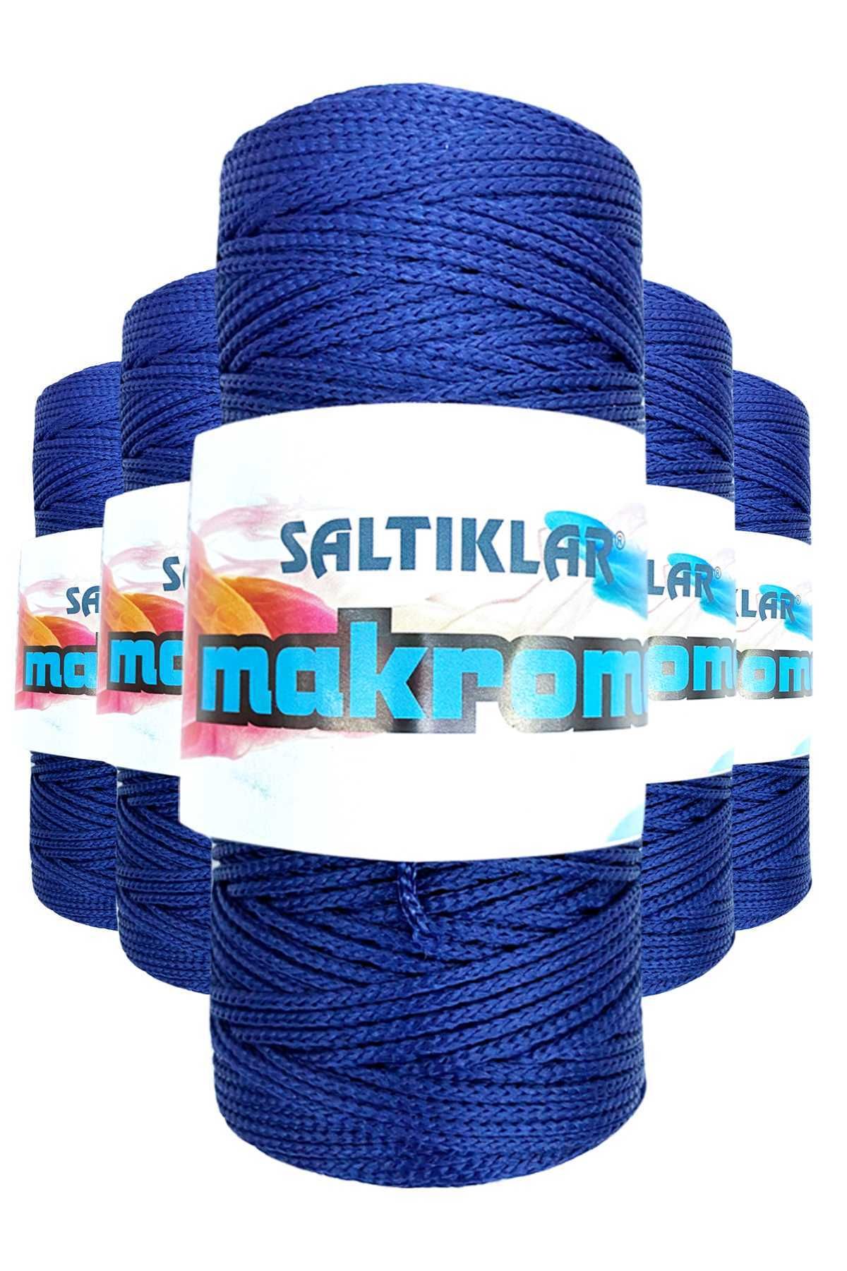 VALORİA 5 Adet Polyester Makrome İpi 370 Lacivert 100 gr