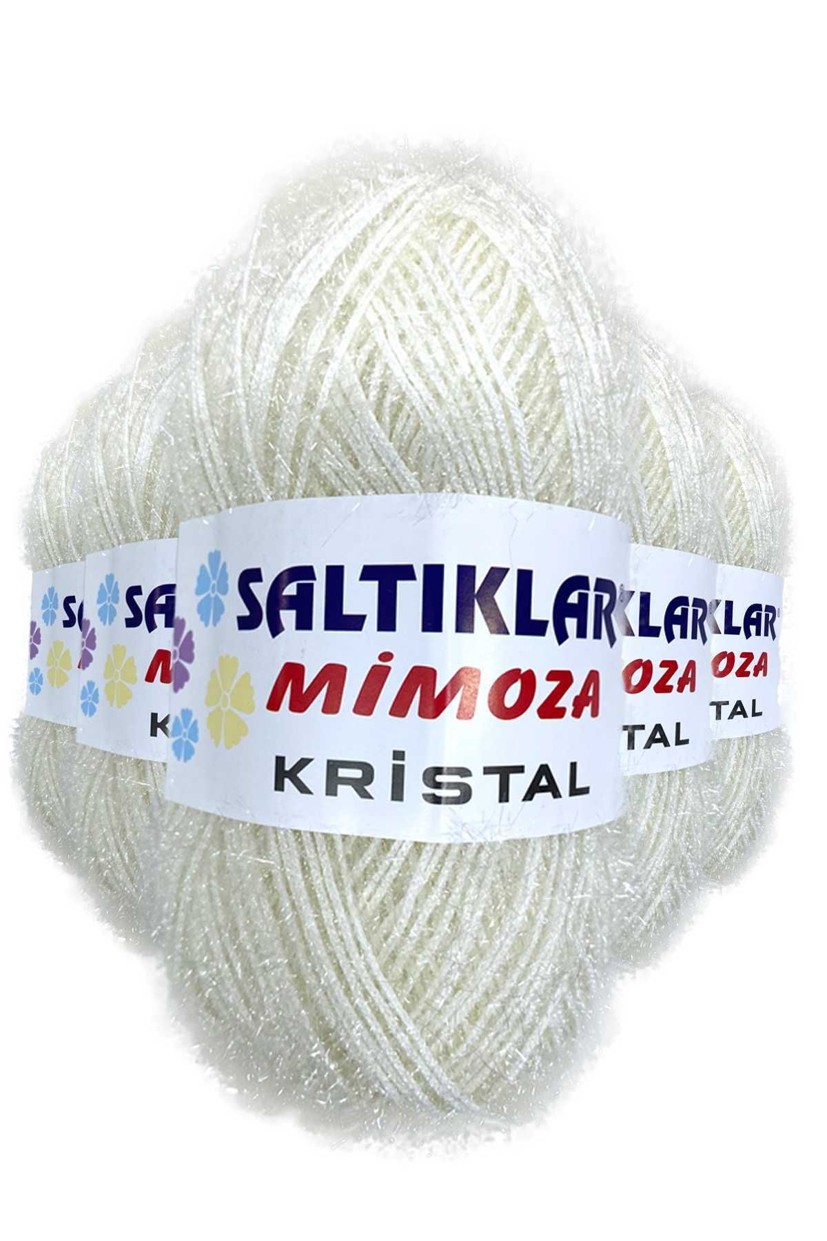 SALTIKLAR 5 Adet Mimoza Kristal Işıltılı Şal Patik Yelek İpi 64