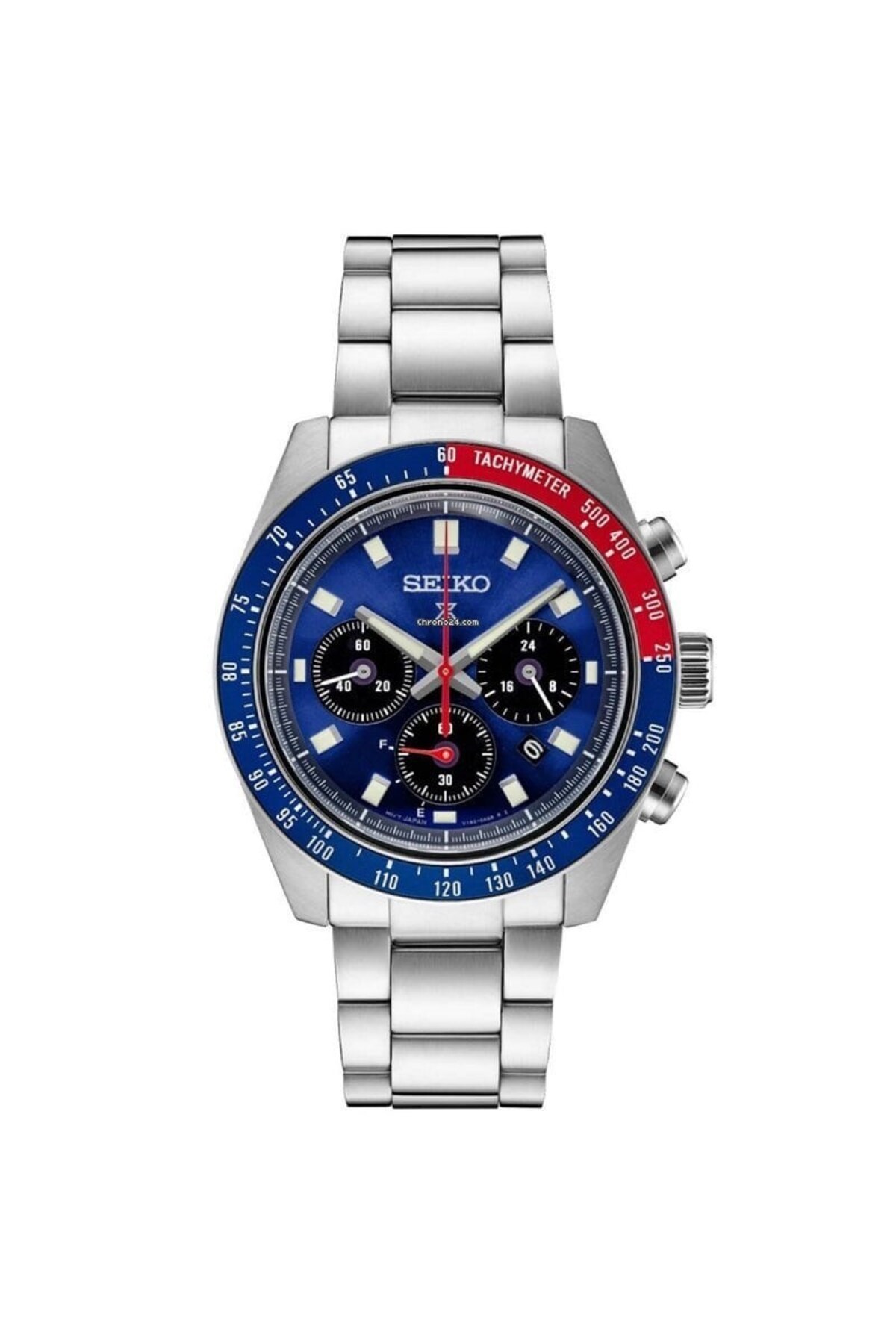 Seiko Ssc913p Solar Çelik Gri Safir Cam Lacivert Kadran 41 Mm