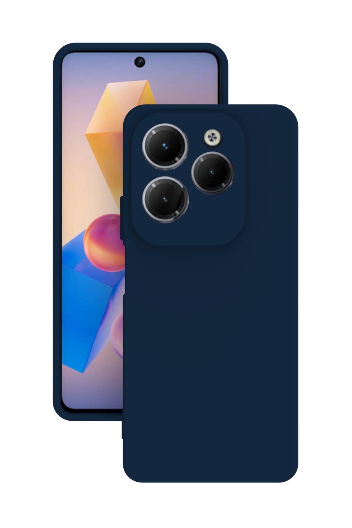 Infinix Hot 40i Case Camera Shielded Silicone Rubber Back Cover