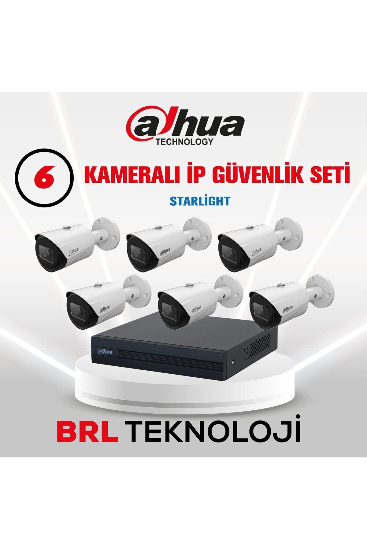 6 Kameralı Ip Poeli Güvenlik Kamera Seti 2TB