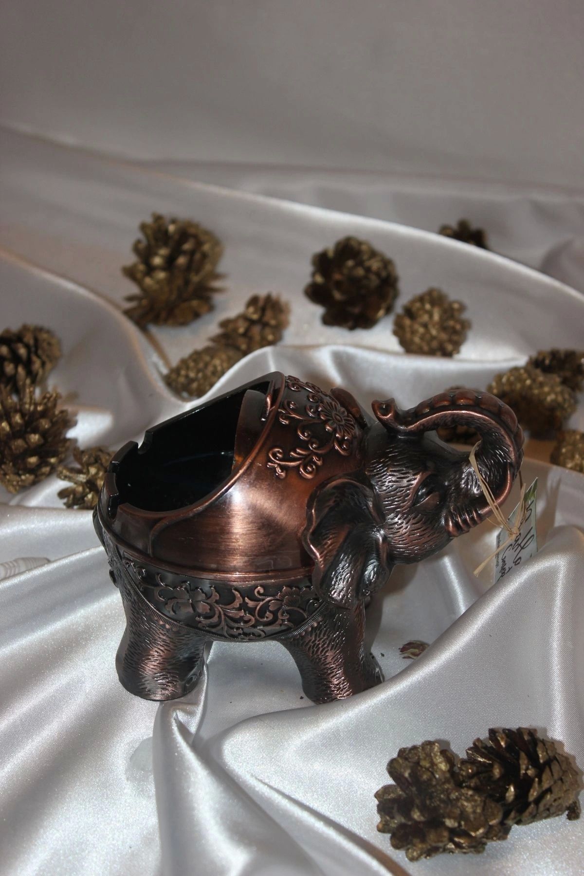 RaHan-ashtray metal ashtray with Elephant Figure 4